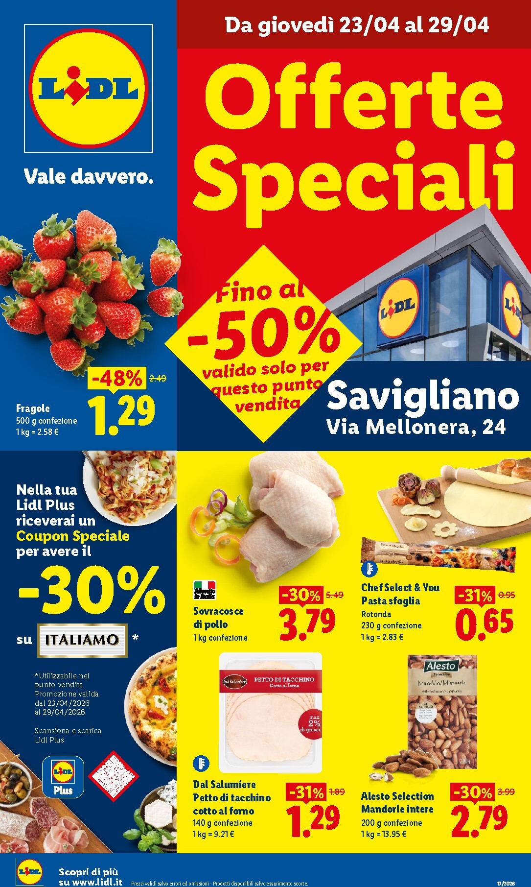Volantino attuale di Lidl - Savigliano valido dal giovedì 23/04/2026 al mercoledì 29/04/2026