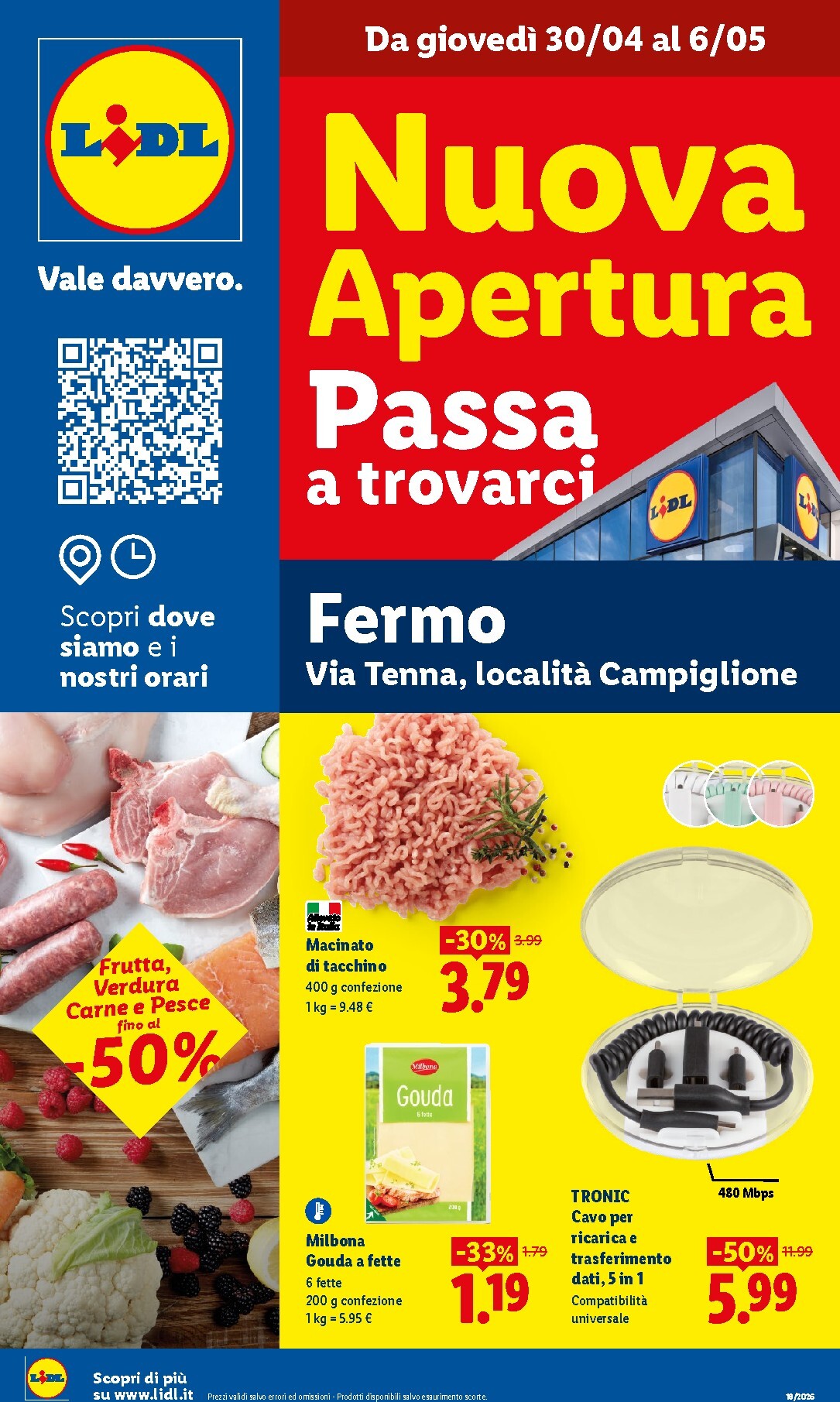 Volantino Lidl - Fermo per la prossima settimana dal giovedì 30/04/2026 al mercoledì 06/05/2026