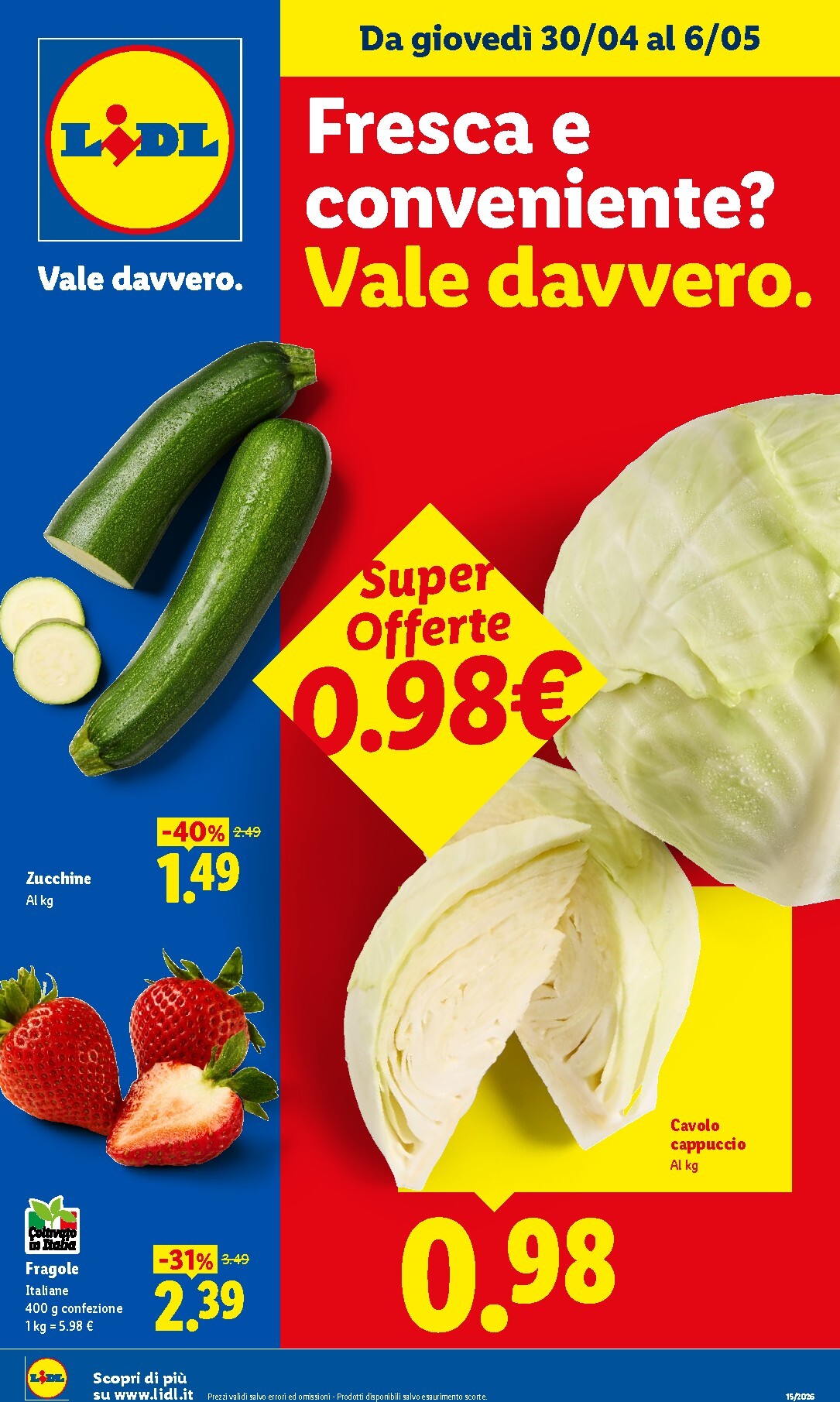 Volantino futuro Lidl - Fresca e conveniente valido dal giovedì 30/04/2026 al mercoledì 06/05/2026