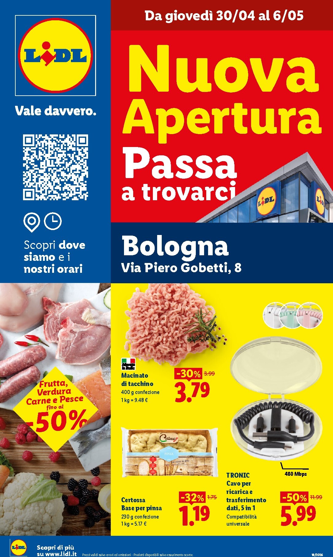 Volantino attuale di Lidl - Bologna valido dal giovedì 30/04/2026 al mercoledì 06/05/2026