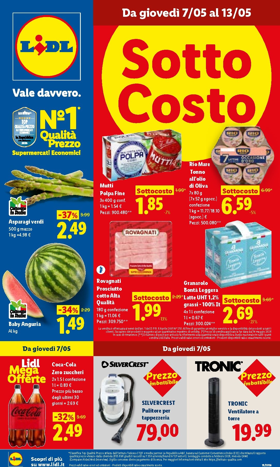 Volantino Lidl per la prossima settimana dal giovedì 07/05/2026 al mercoledì 13/05/2026