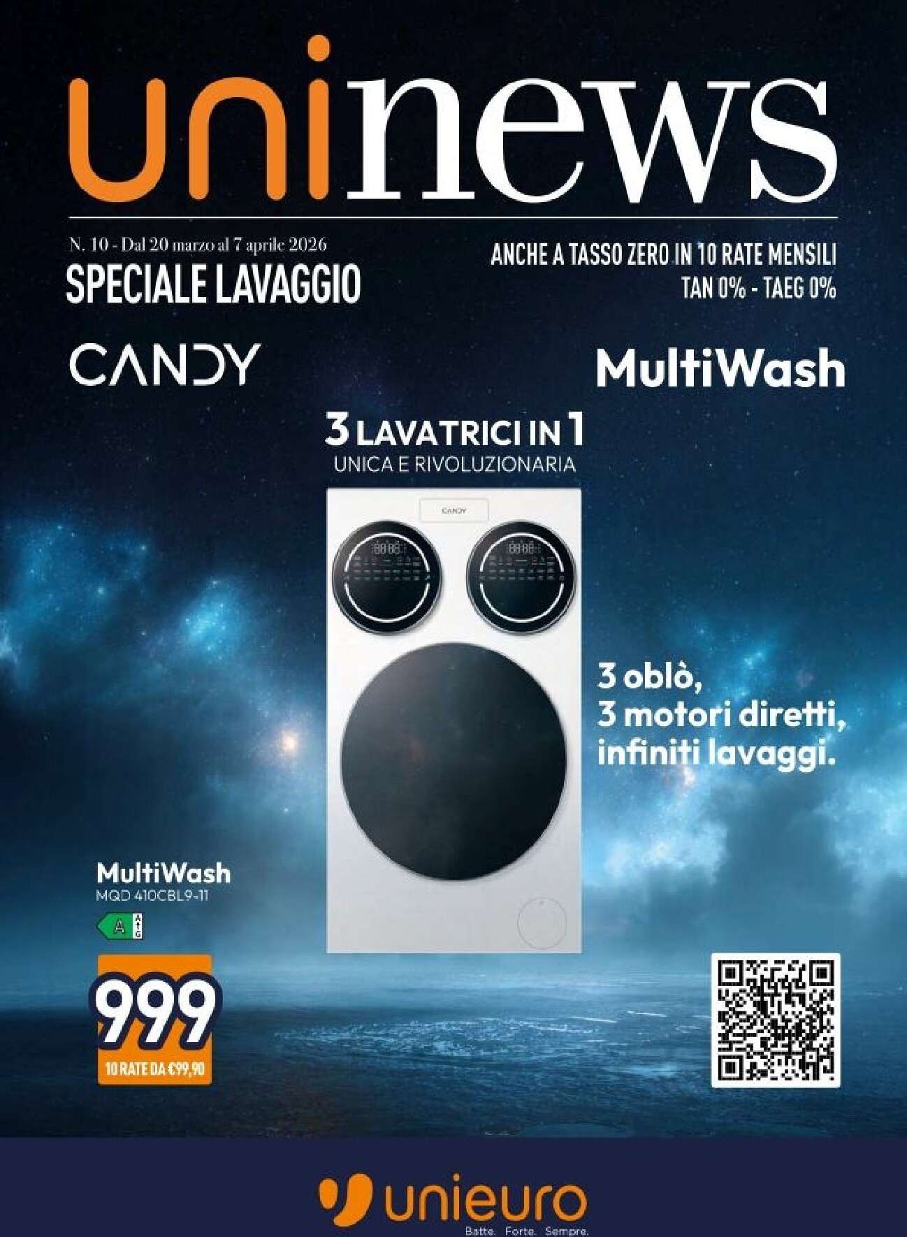 Volantino Unieuro - Speciale Lavaggio valido dal 20/03/2026 al 07/04/2026