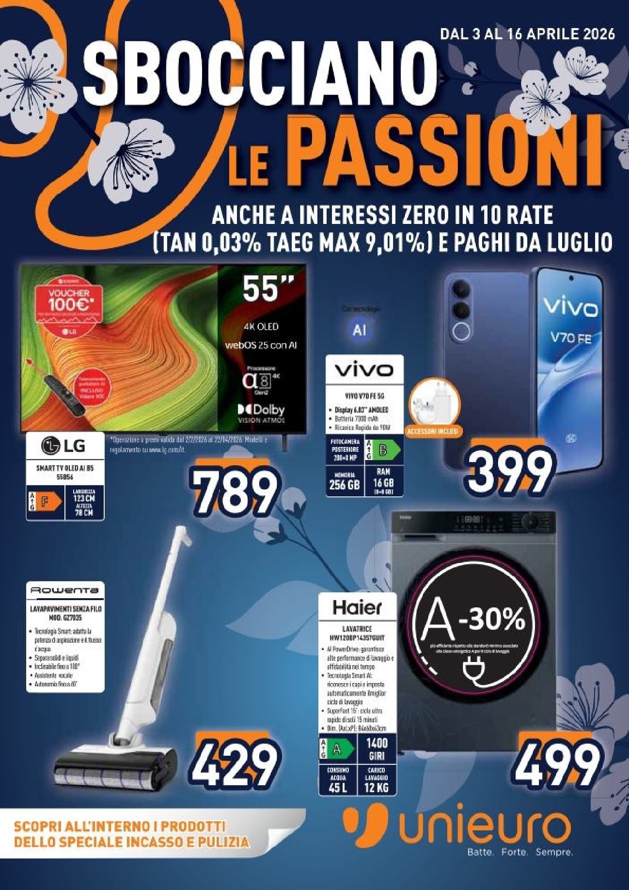 Volantino Unieuro valido dal 03/04/2026 al 16/04/2026