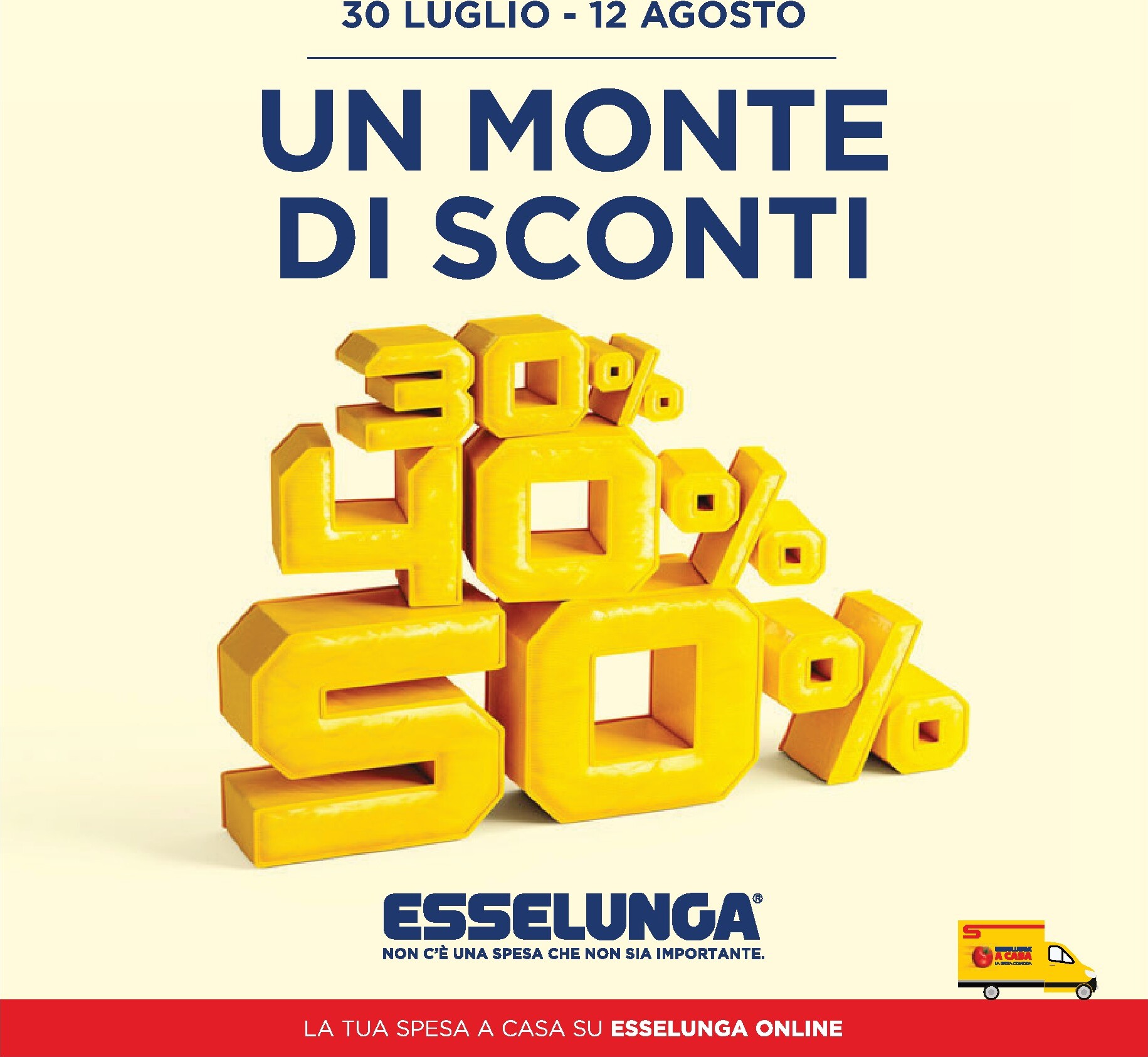 Volantino attuale di Esselunga valido dal giovedì 30/07/2026 al mercoledì 12/08/2026
