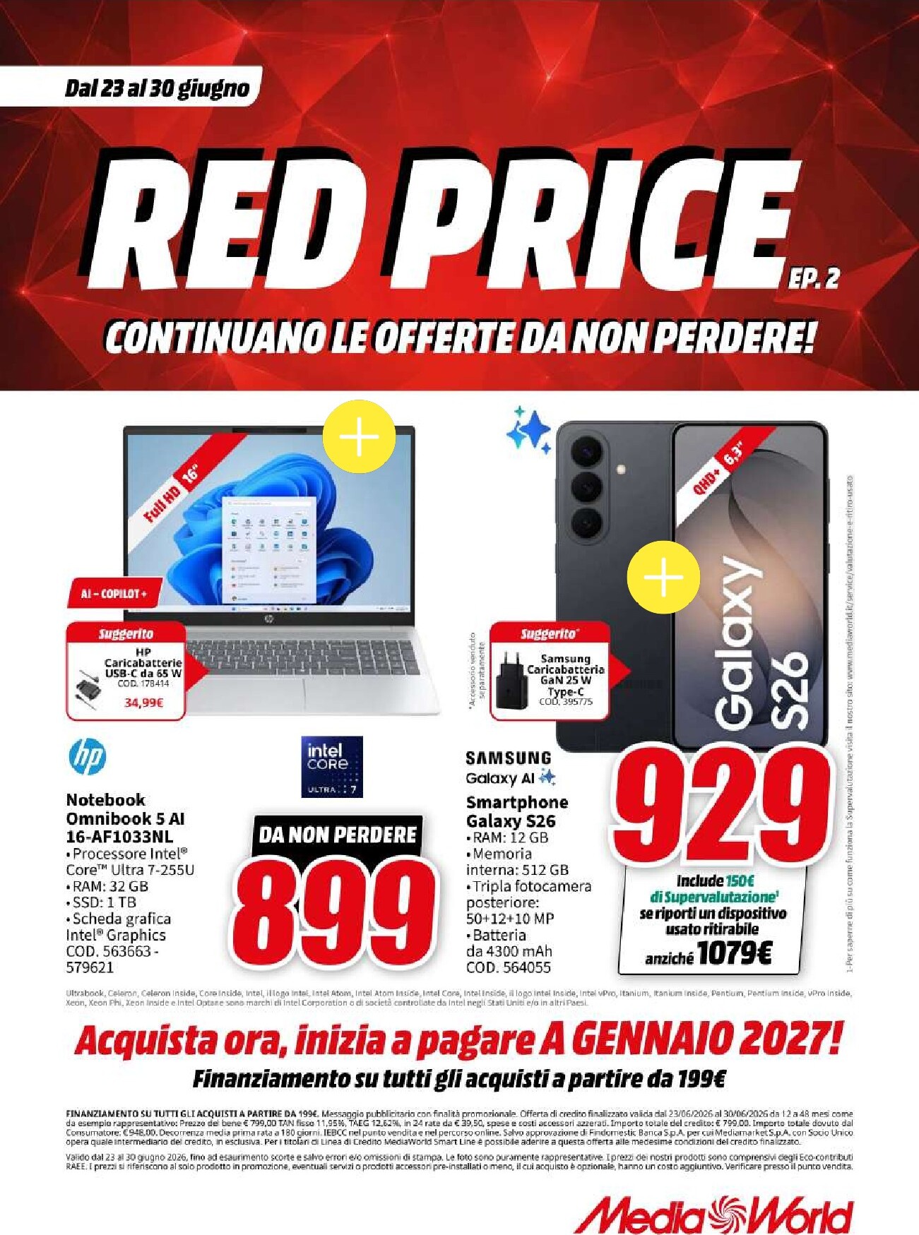 Volantino attuale di Mediaworld valido dal martedì 23/06/2026 al martedì 30/06/2026
