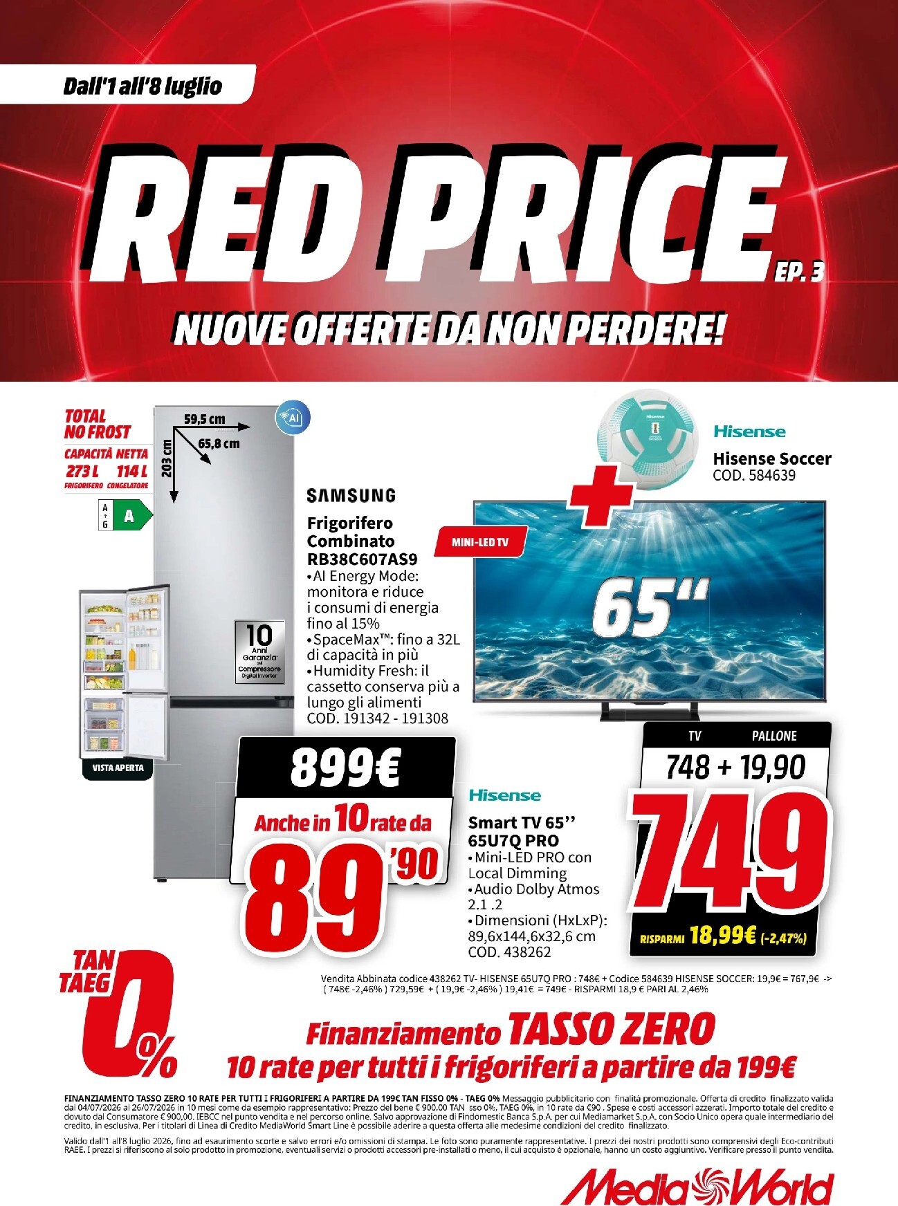 Volantino attuale di Mediaworld valido dal mercoledì 01/07/2026 al mercoledì 08/07/2026