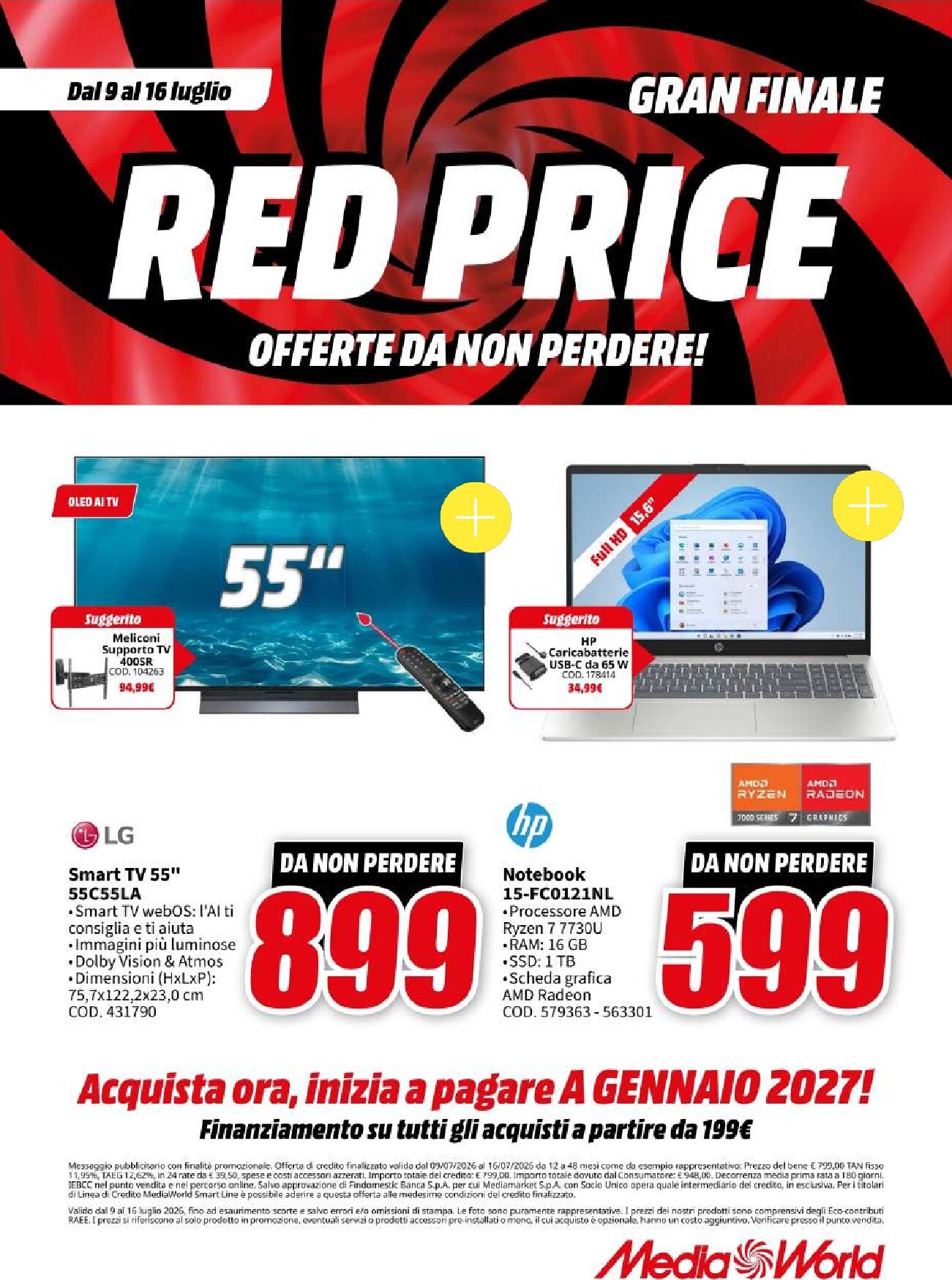 Volantino attuale di Mediaworld valido dal giovedì 09/07/2026 al giovedì 16/07/2026