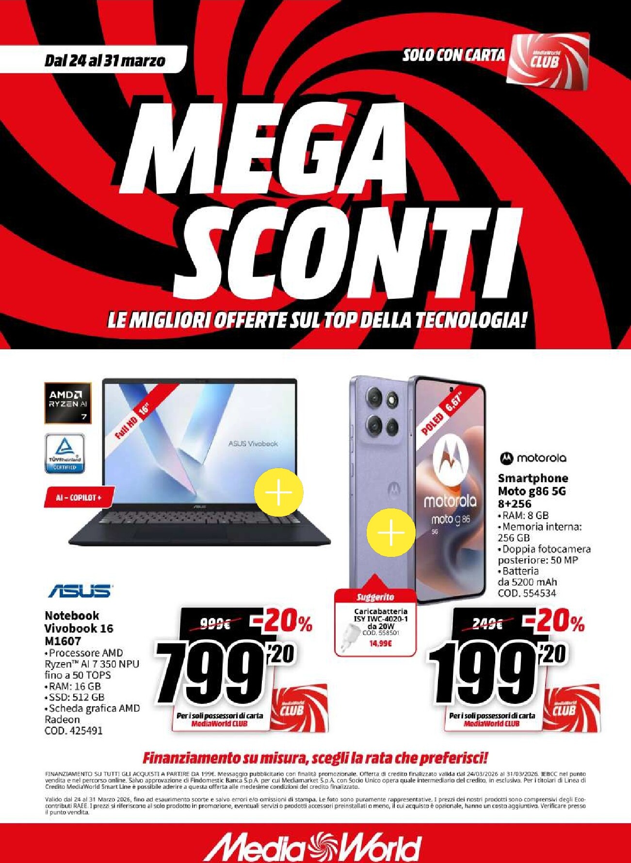 Volantino Mediaworld valido dal 24/03/2026 al 31/03/2026