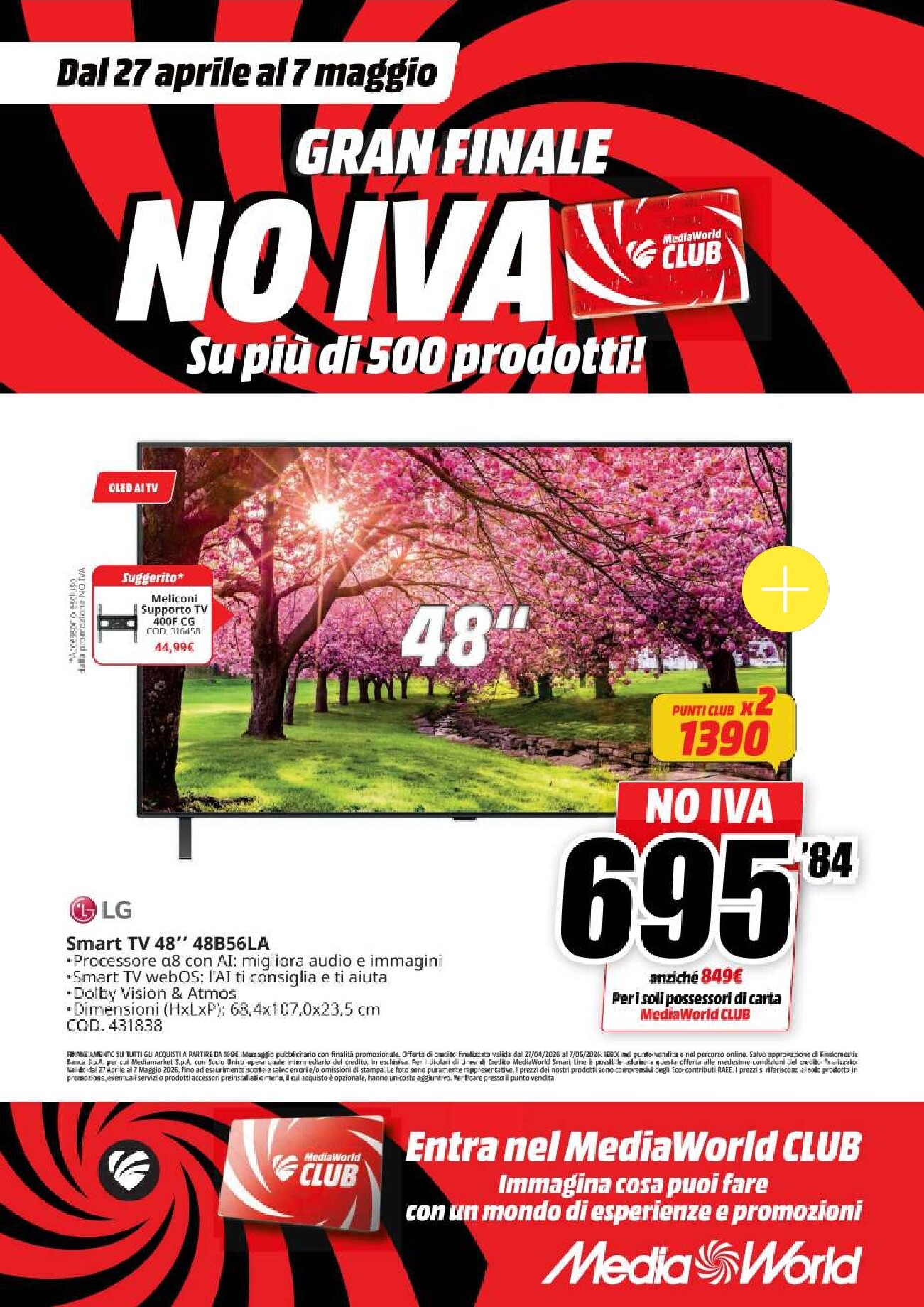 Volantino attuale di Mediaworld valido dal lunedì 27/04/2026 al giovedì 07/05/2026