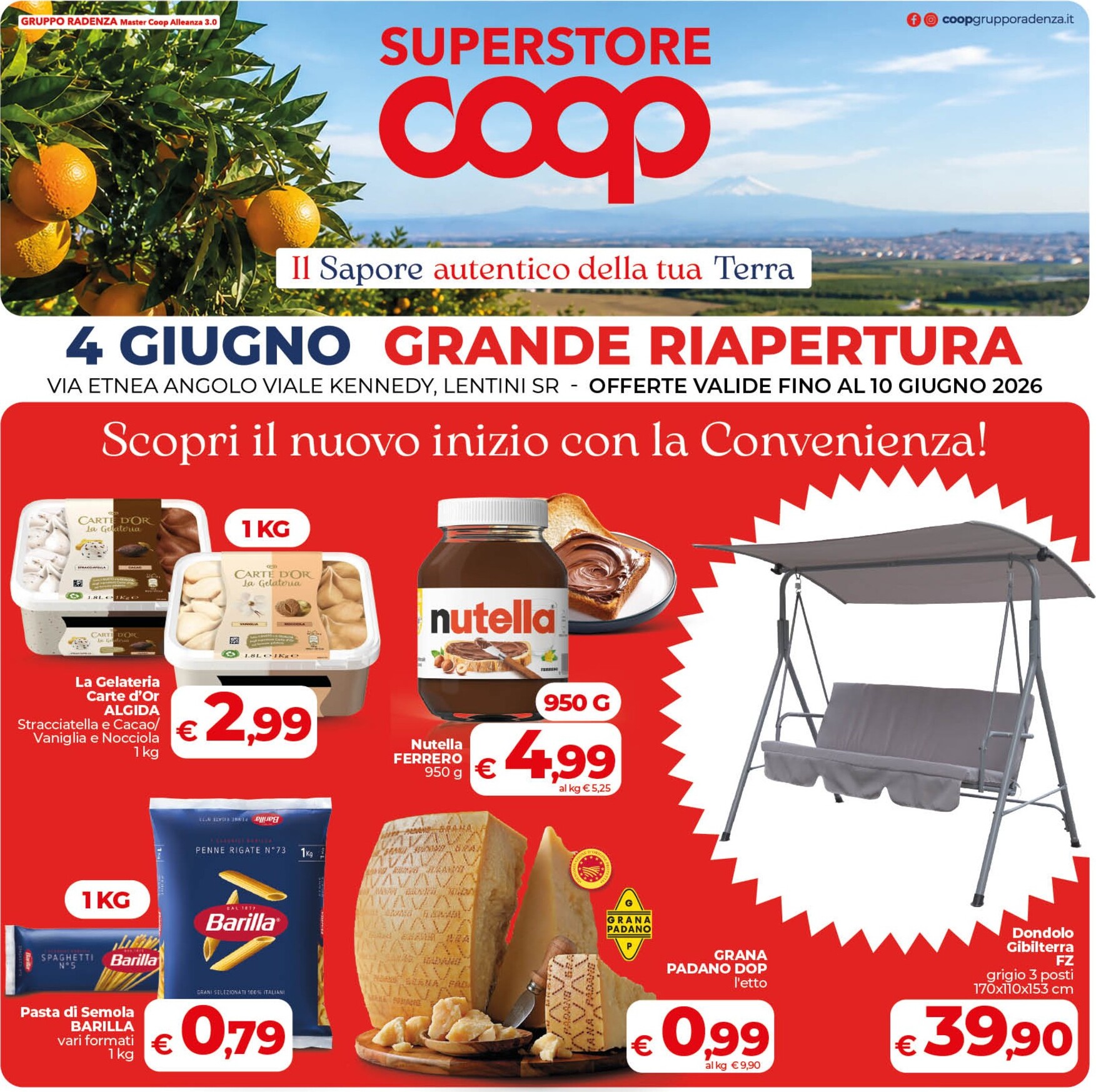 Volantino attuale di Coop Superstore - Grande Riapertura valido dal giovedì 04/06/2026 al mercoledì 10/06/2026