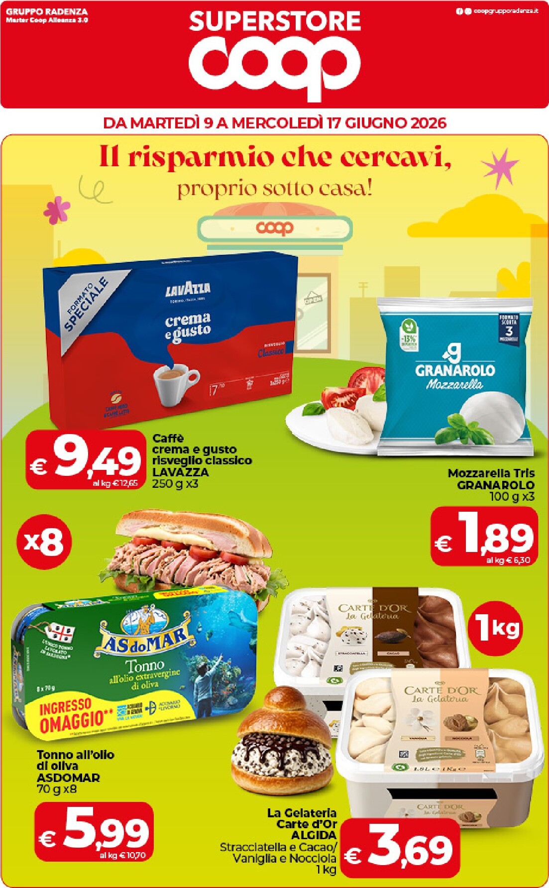 Volantino attuale di Coop Superstore valido dal martedì 09/06/2026 al mercoledì 17/06/2026