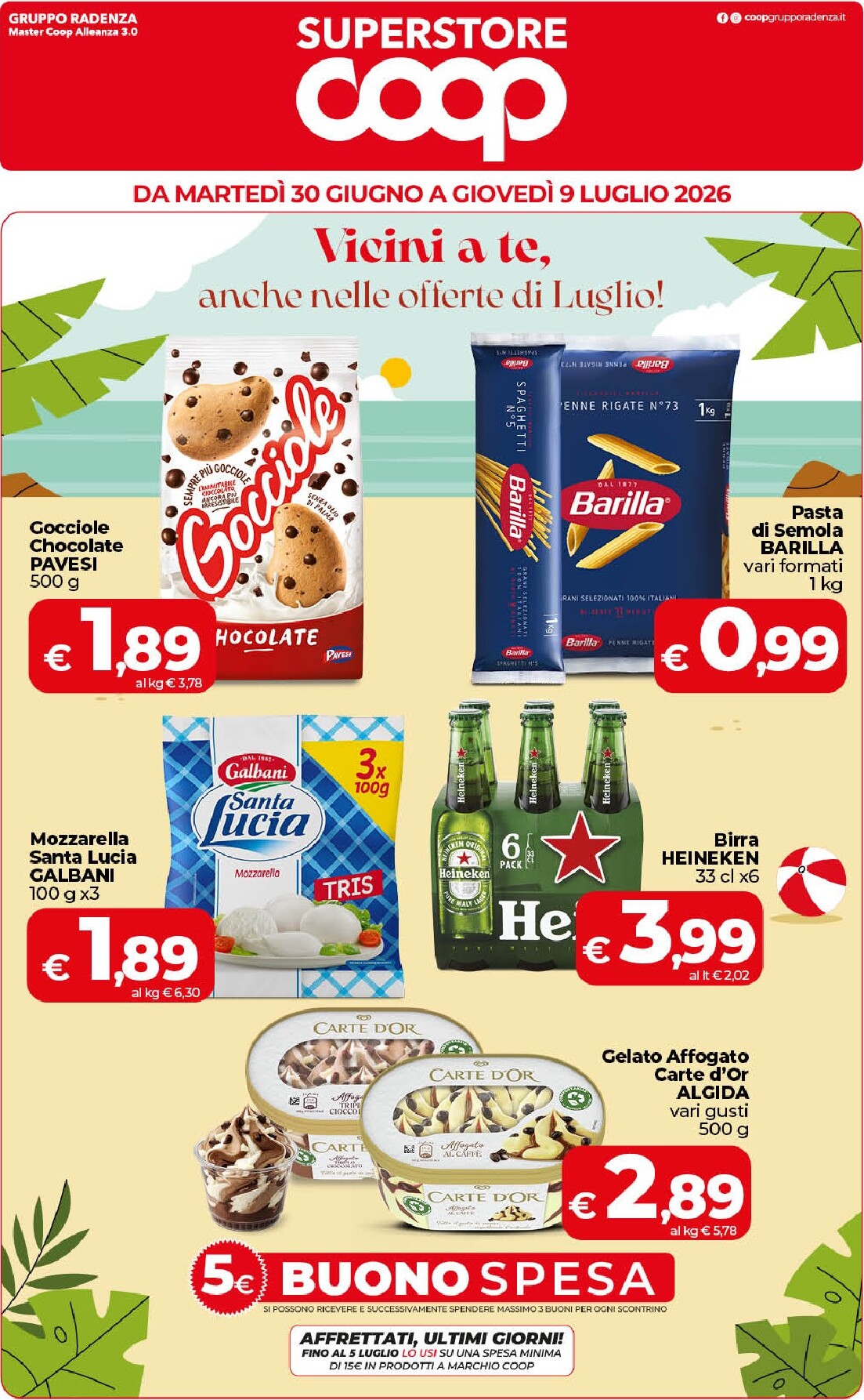 Volantino attuale di Coop - Superstore valido dal martedì 30/06/2026 al giovedì 09/07/2026