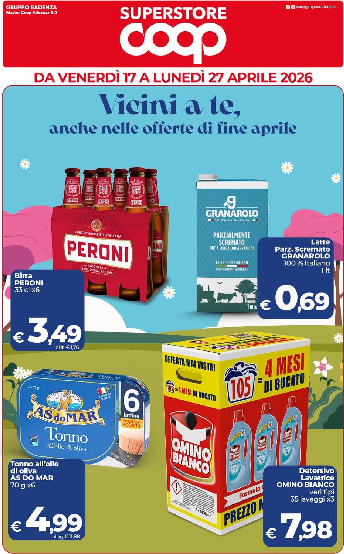 Volantino attuale di Coop - Superstore valido dal venerdì 17/04/2026 al lunedì 27/04/2026