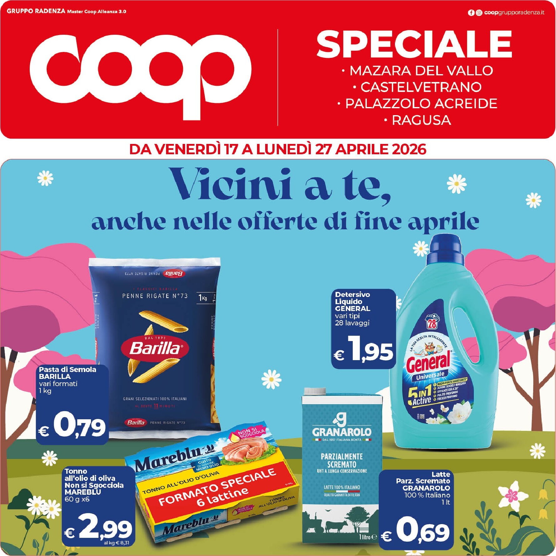 Volantino attuale di Coop valido dal venerdì 17/04/2026 al lunedì 27/04/2026