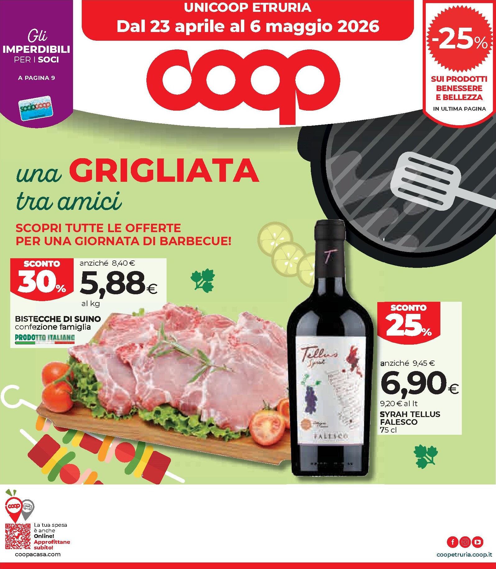 Volantino attuale di Coop valido dal giovedì 23/04/2026 al mercoledì 06/05/2026