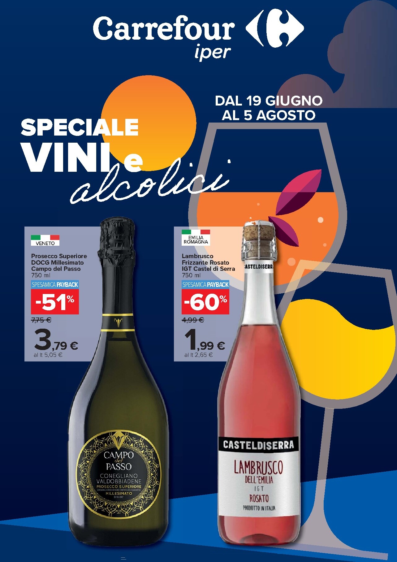 Volantino Carrefour - Speciale Vini per la prossima settimana dal venerdì 19/06/2026 al mercoledì 05/08/2026