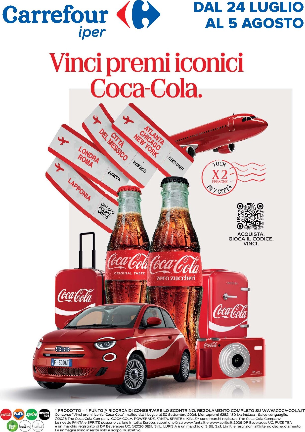 Volantino Carrefour - Speciale Coca-Cola per la prossima settimana dal venerdì 24/07/2026 al mercoledì 05/08/2026