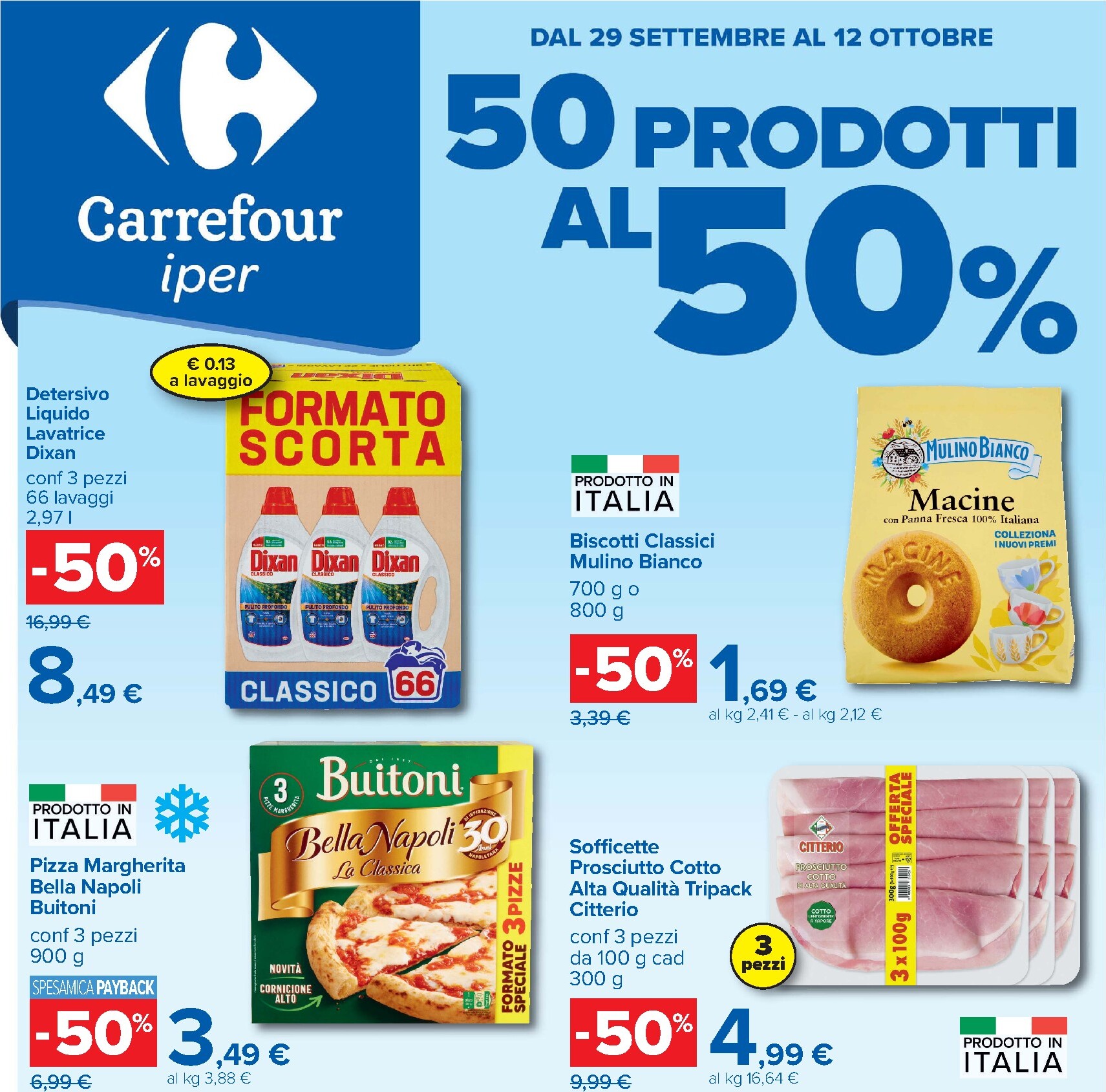 Volantino Carrefour per la prossima settimana dal martedì 29/09/2026 al lunedì 12/10/2026