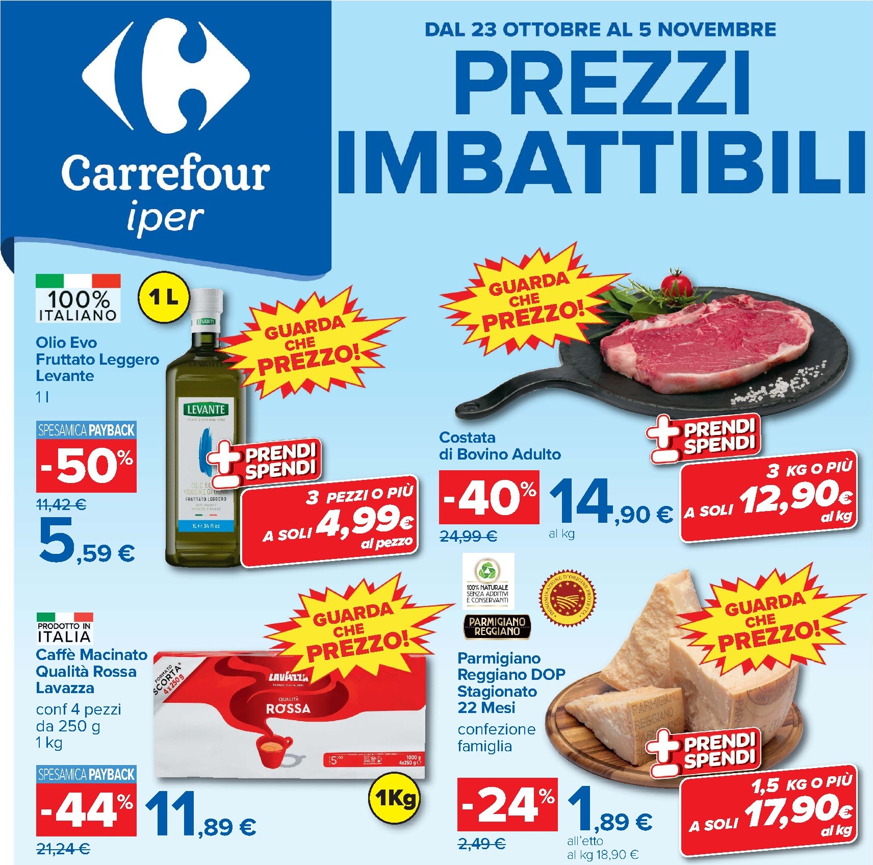 Volantino Carrefour - Prezzi imbattibili per la prossima settimana dal venerdì 23/10/2026 al giovedì 05/11/2026