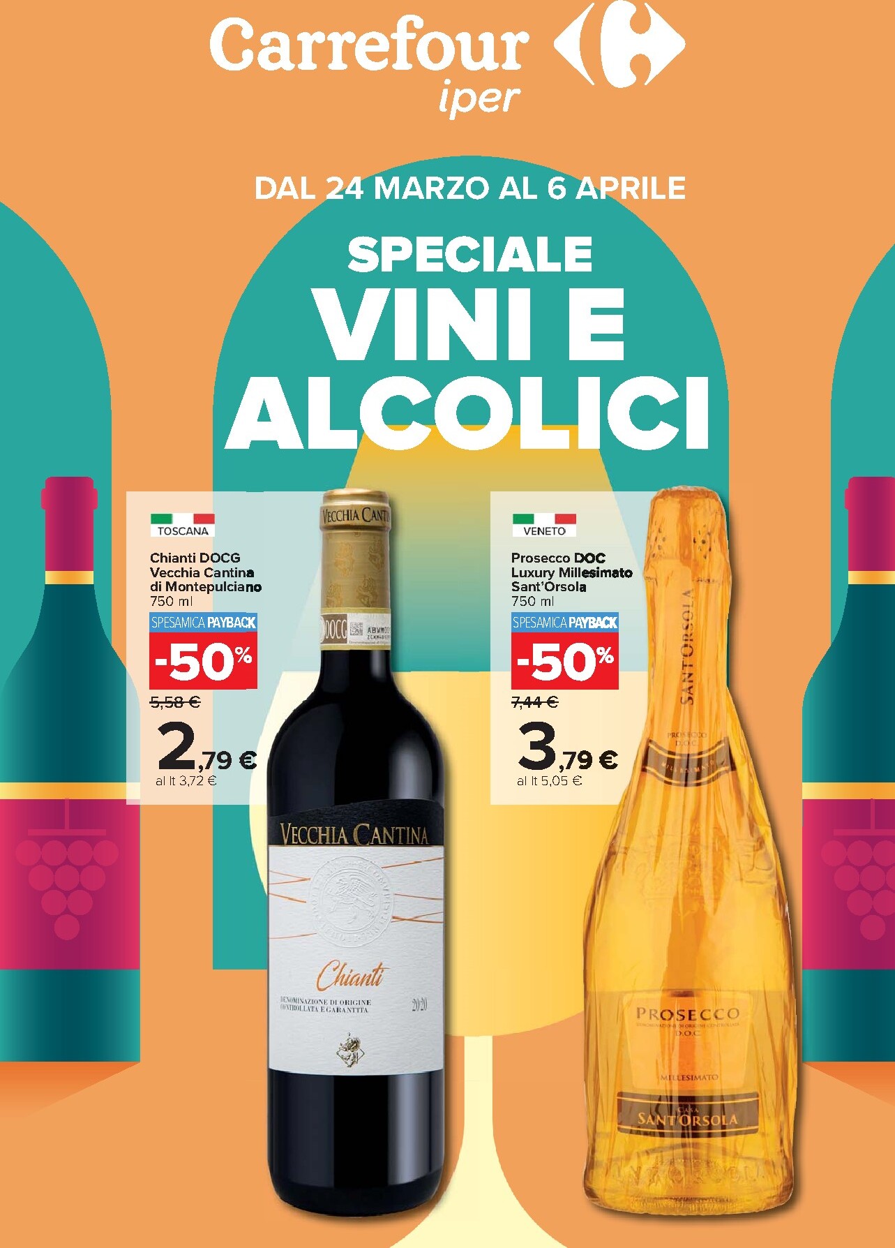 Volantino Carrefour - Speciale vini valido dal 24/03/2026 al 06/04/2026
