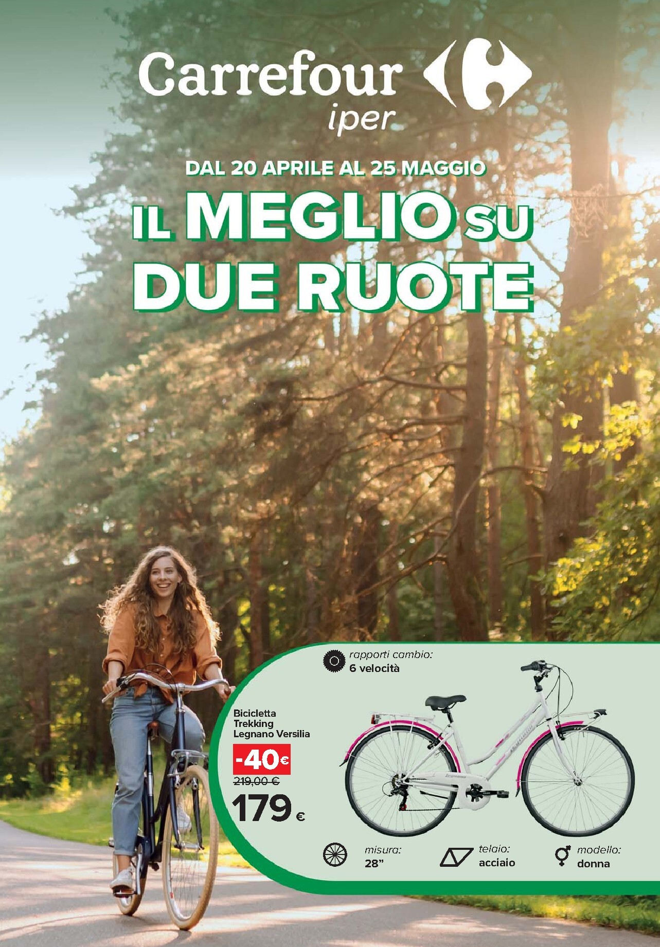Volantino Carrefour - Catalogo bici per la prossima settimana dal lunedì 20/04/2026 al lunedì 25/05/2026