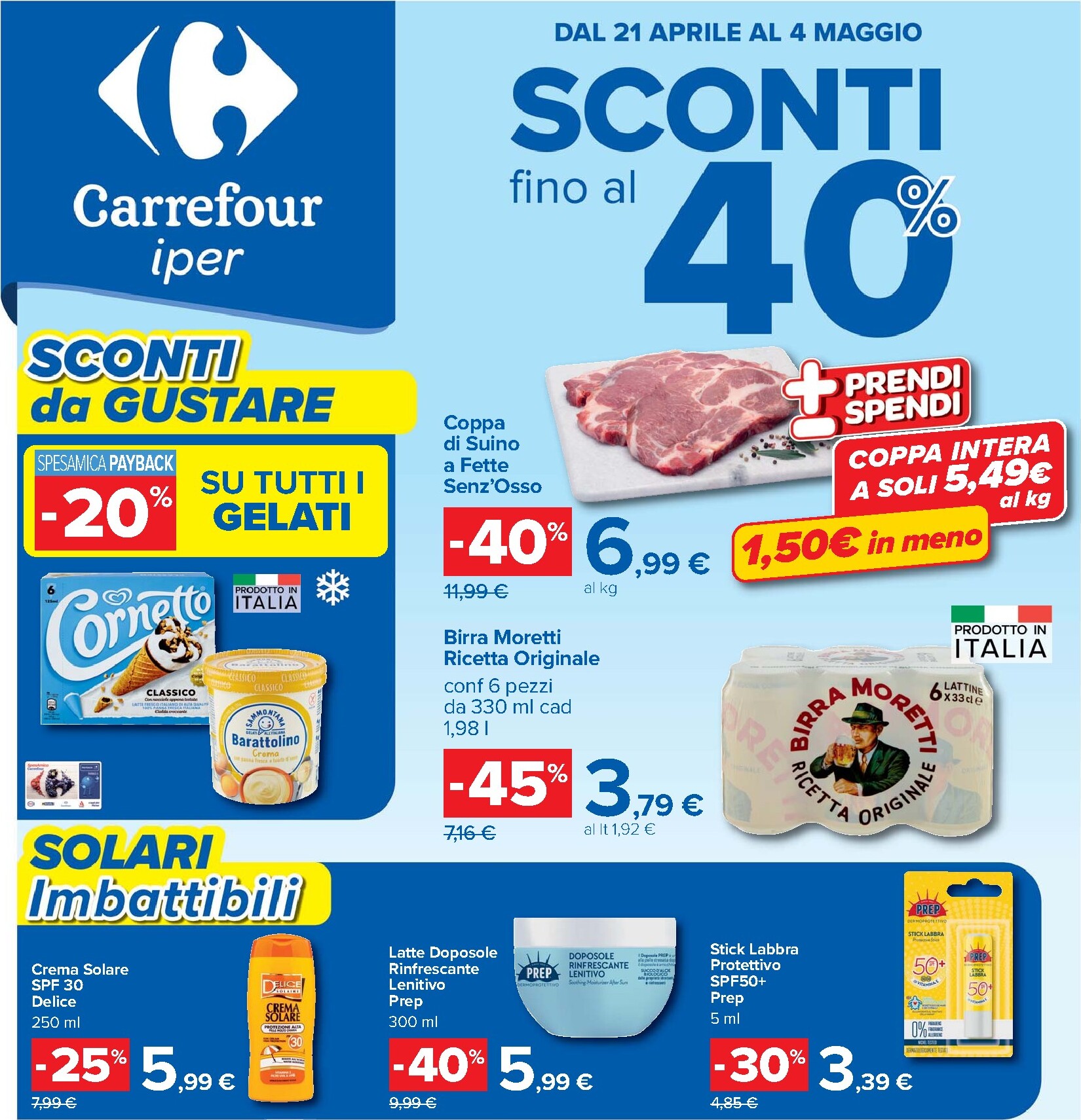 Volantino Carrefour per la prossima settimana dal martedì 21/04/2026 al lunedì 04/05/2026