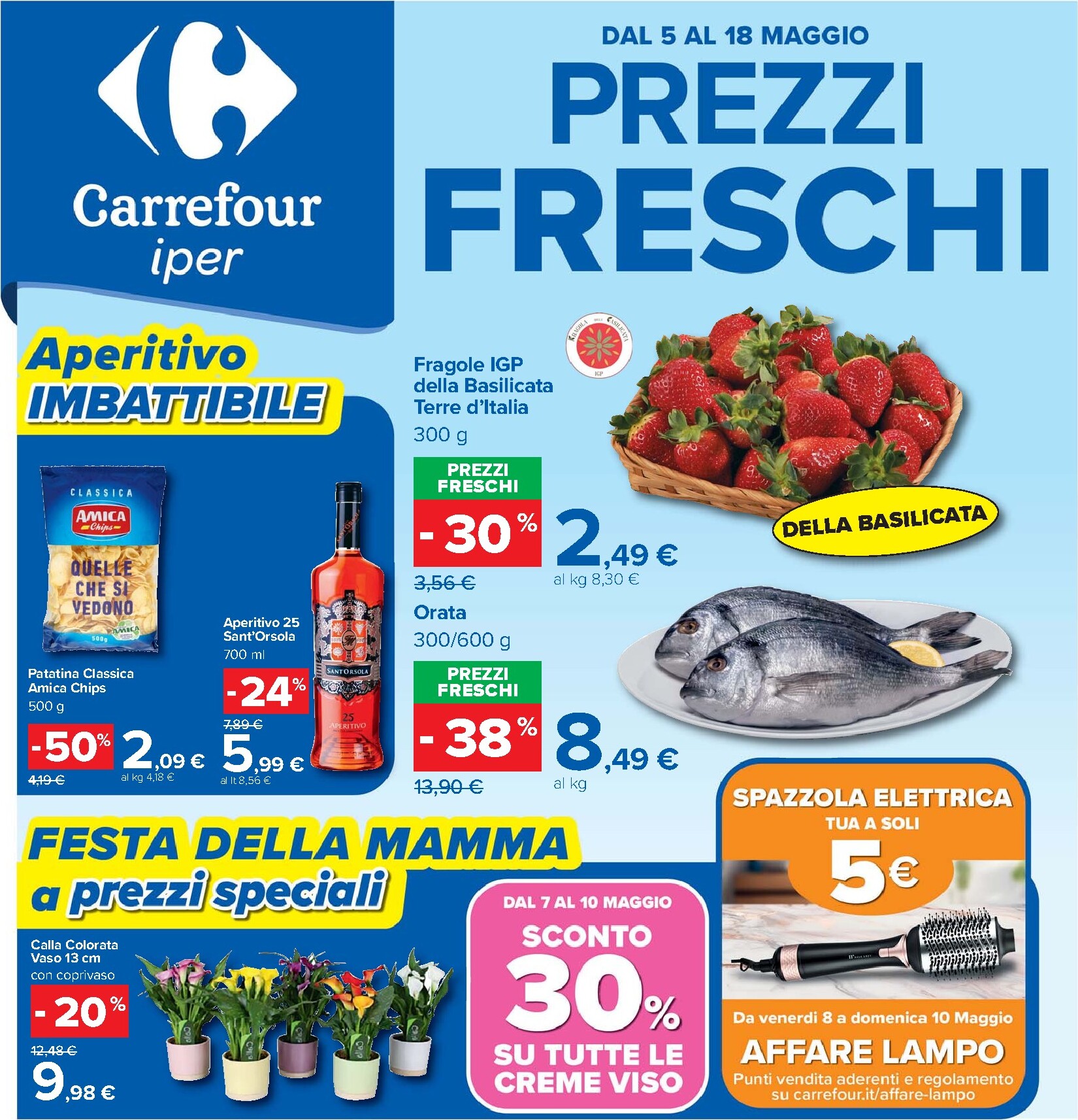 Volantino Carrefour - Prezzi freschi per la prossima settimana dal martedì 05/05/2026 al lunedì 18/05/2026