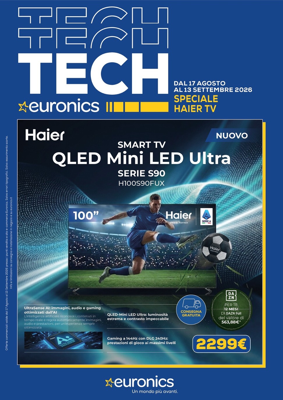 Volantino attuale di Euronics - Speciale Haier valido dal lunedì 17/08/2026 al domenica 13/09/2026