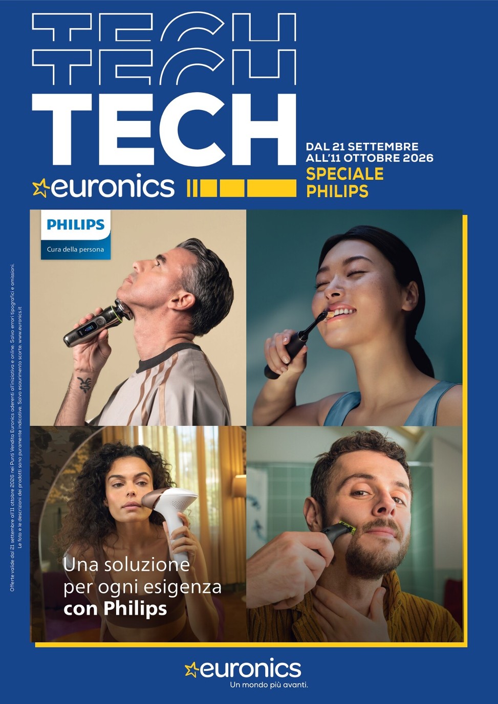 Volantino attuale di Euronics - Speciale Philips valido dal lunedì 21/09/2026 al domenica 11/10/2026