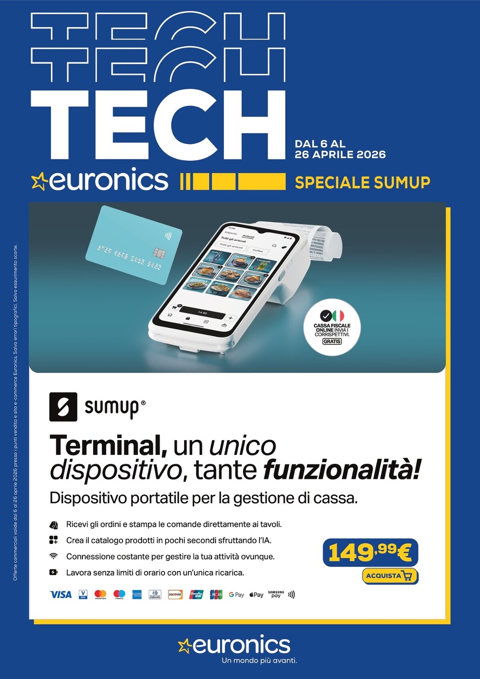 Volantino Euronics - Speciale Sumup valido dal 06/04/2026 al 26/04/2026