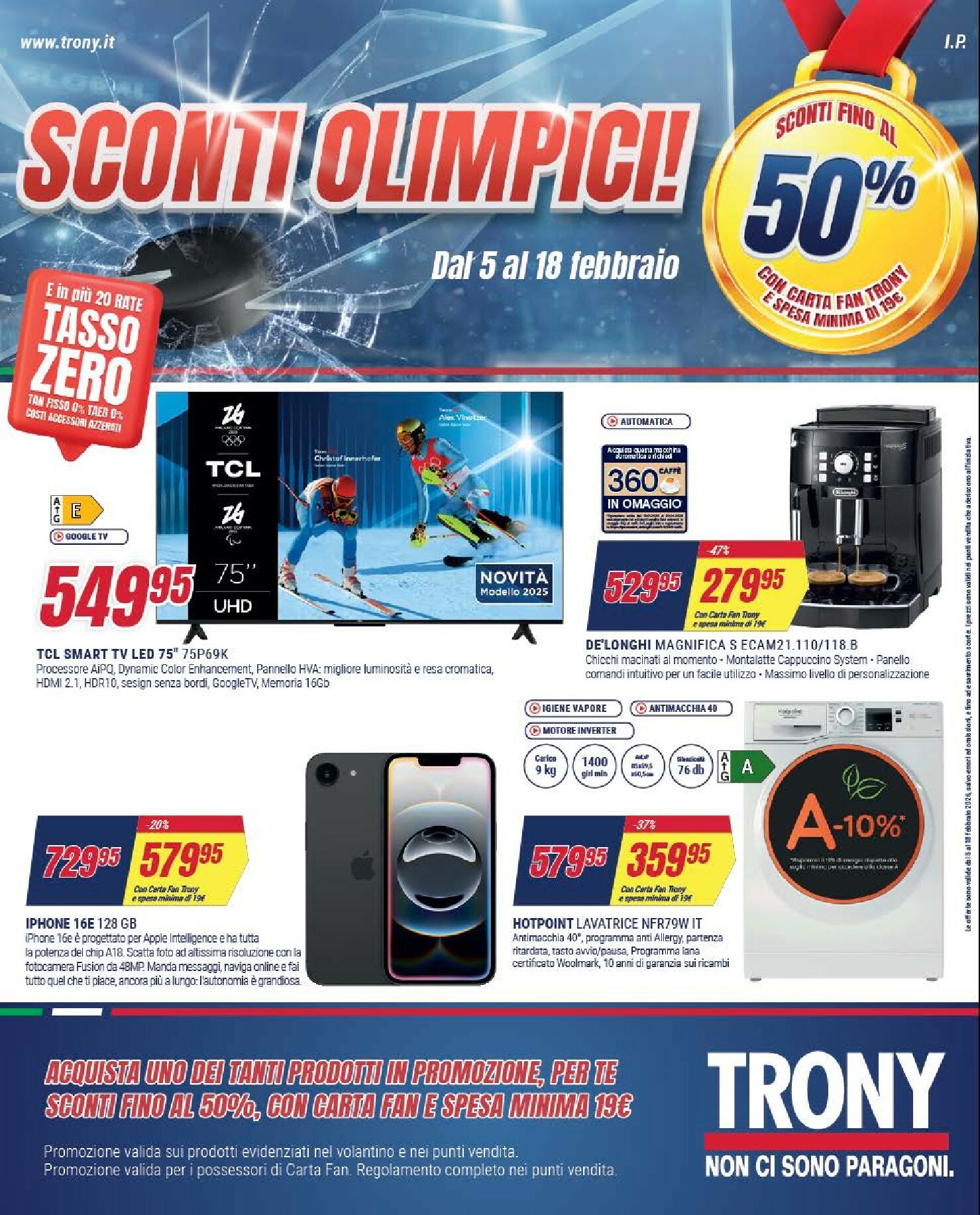 Volantino Trony valido dal 05/02/2026 al 18/02/2026