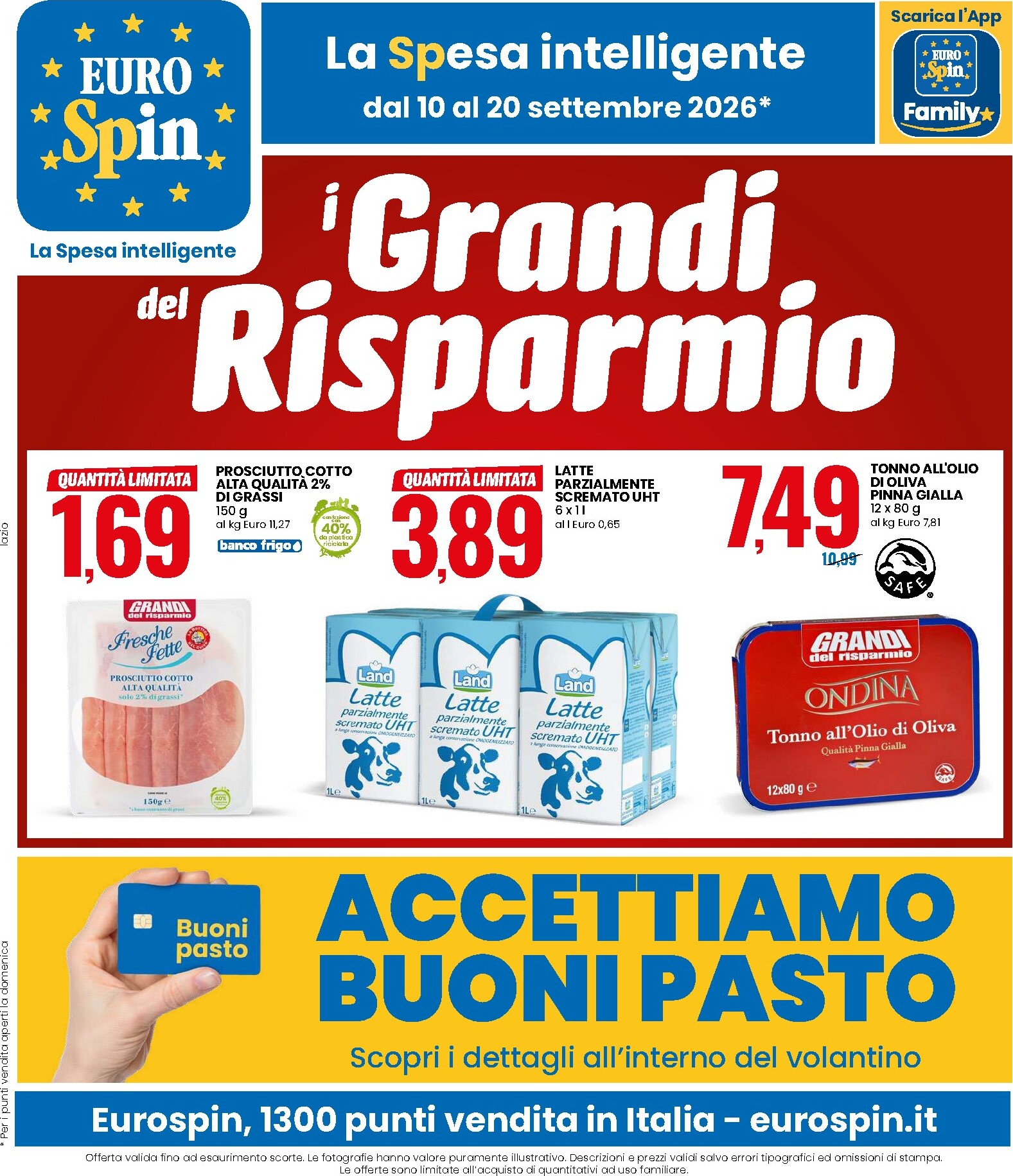 Volantino futuro Eurospin valido dal giovedì 10/09/2026 al domenica 20/09/2026