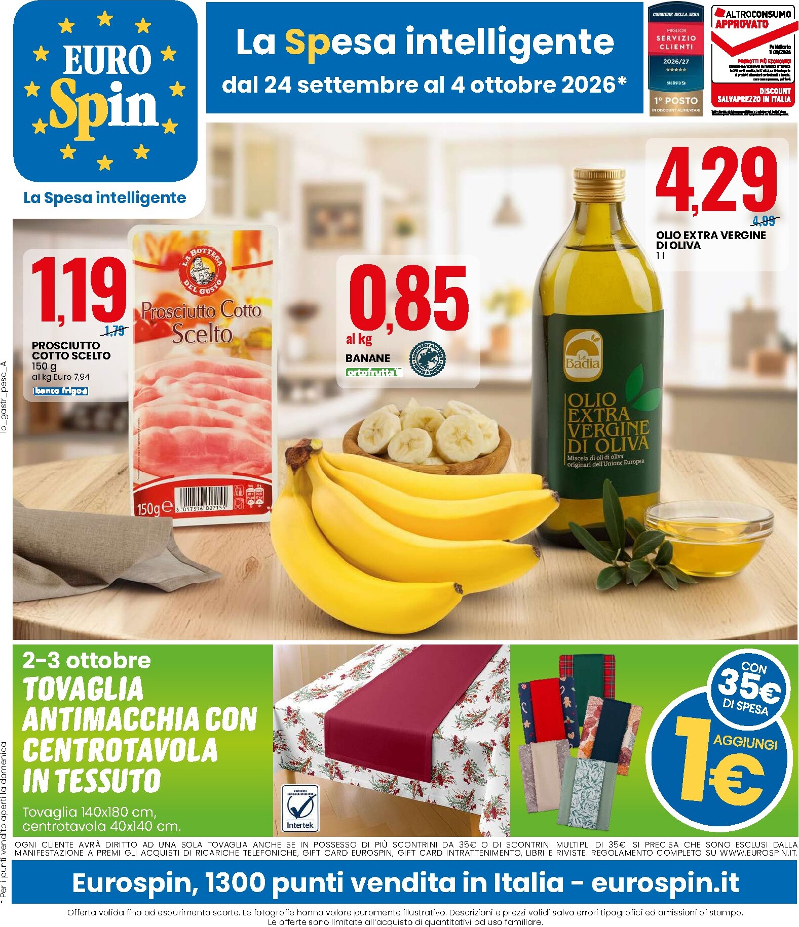 Volantino futuro Eurospin valido dal giovedì 24/09/2026 al domenica 04/10/2026