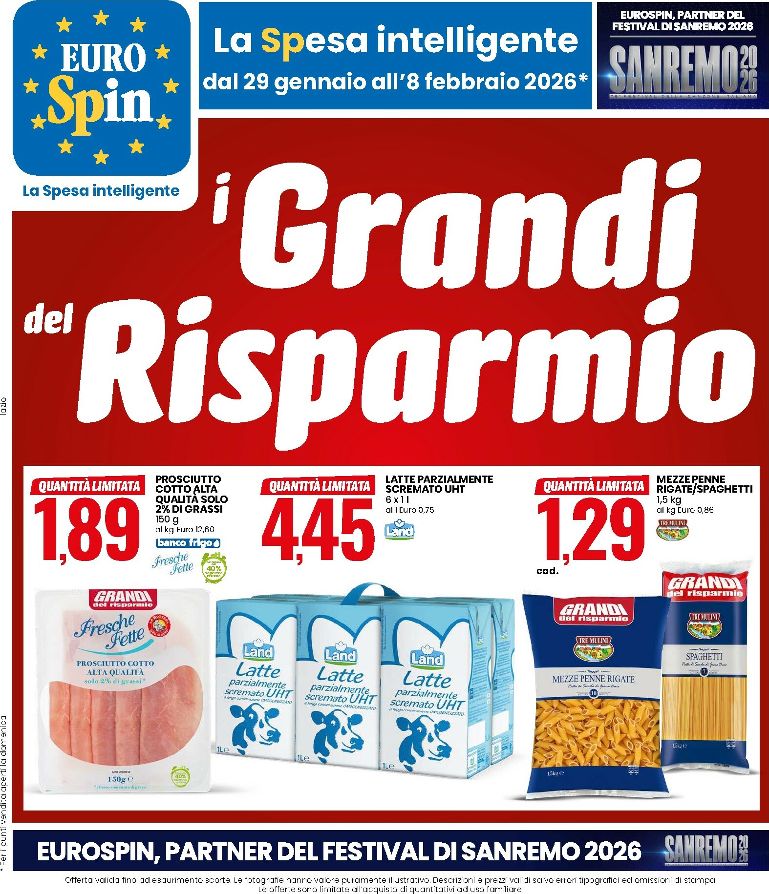 Volantino Eurospin valido dal 29/01 al 08/02