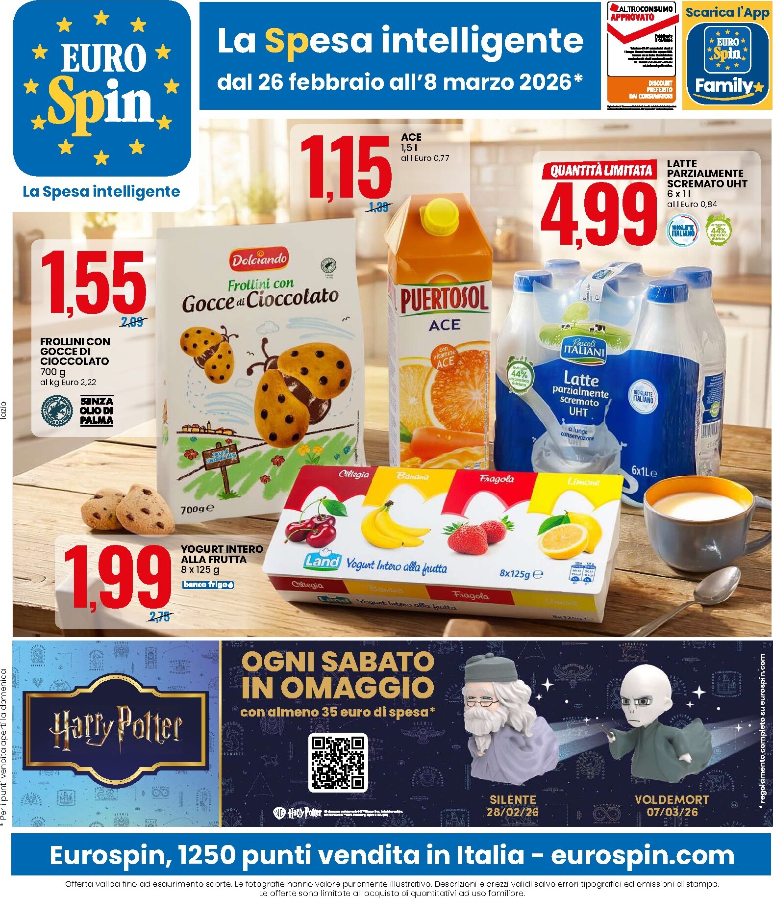 Volantino Eurospin valido dal 26/02/2026 al 08/03/2026