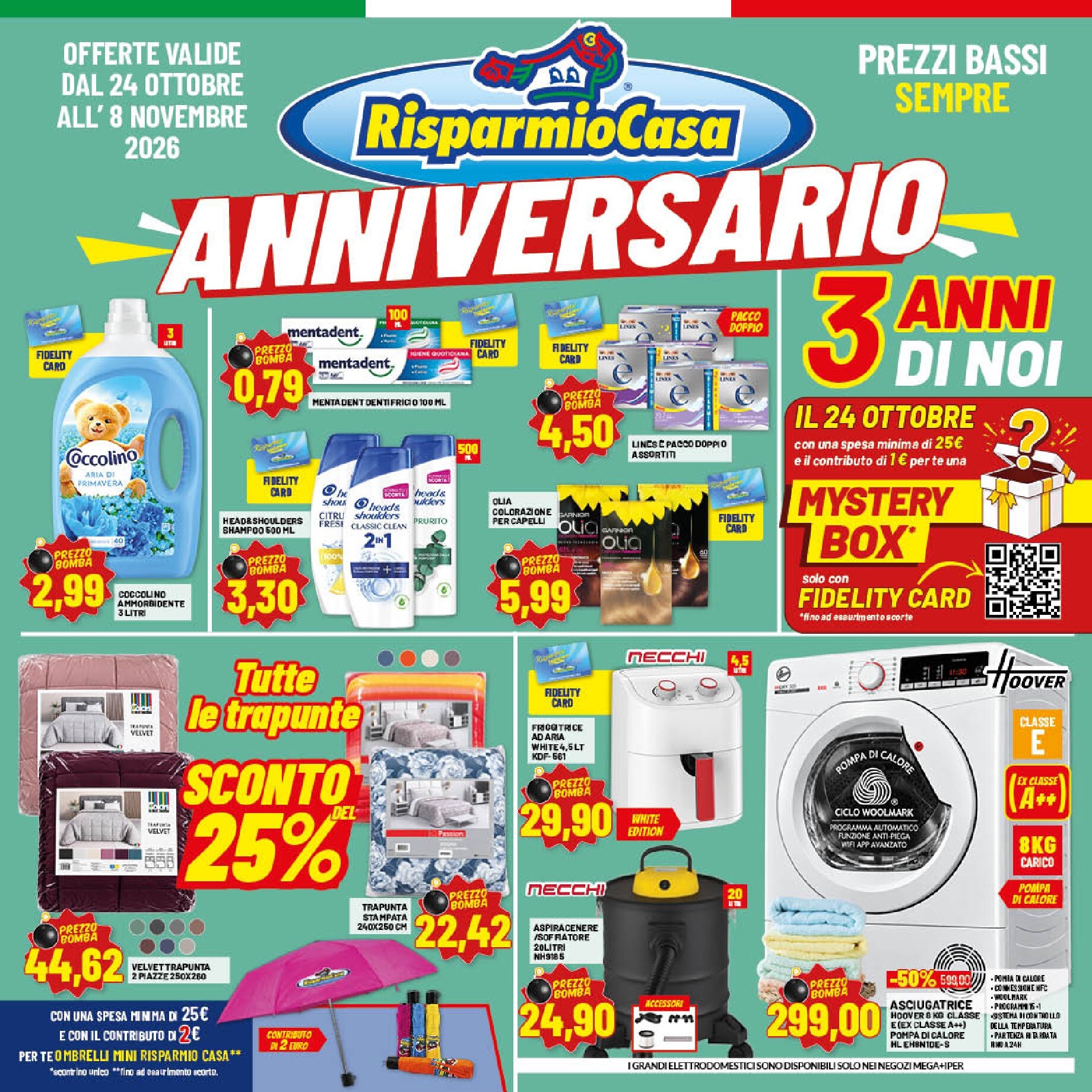 Volantino Risparmio Casa per la prossima settimana dal sabato 24/10/2026 al domenica 08/11/2026