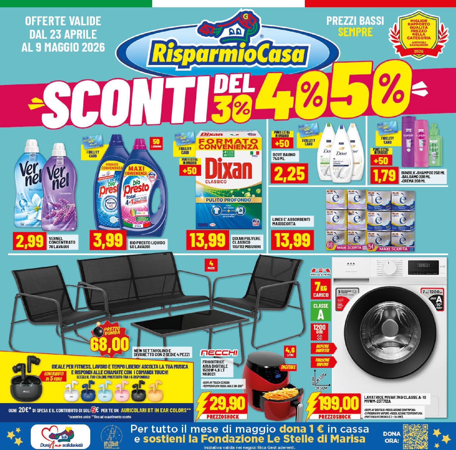 Volantino attuale di Risparmio Casa valido dal giovedì 23/04/2026 al sabato 09/05/2026