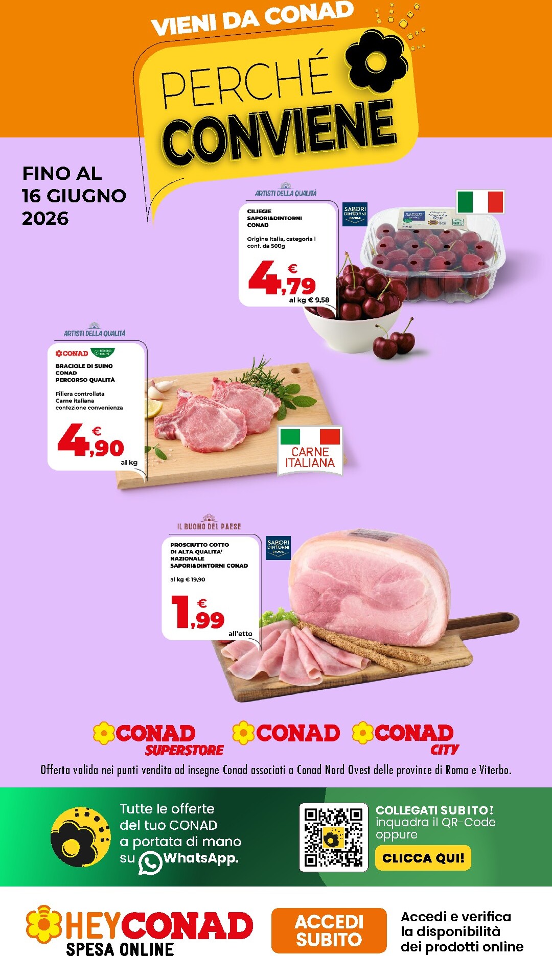 Volantino attuale di Conad - Perché Conviene valido dal venerdì 05/06/2026 al martedì 16/06/2026