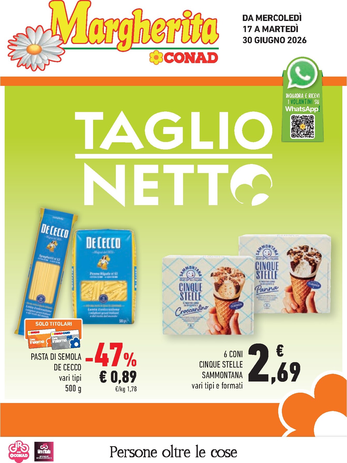 Volantino futuro Conad - Margherita valido dal mercoledì 17/06/2026 al martedì 30/06/2026