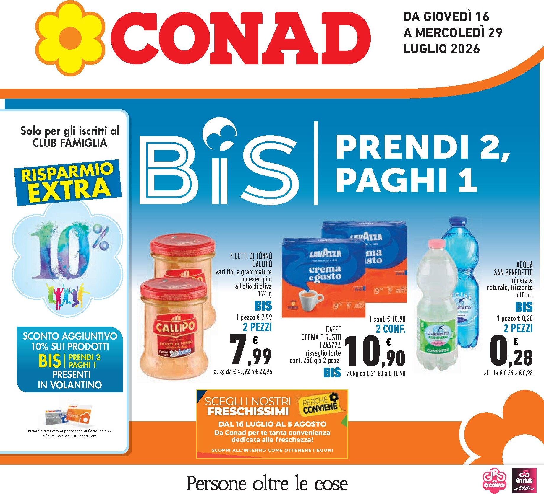 Volantino futuro Conad valido dal giovedì 16/07/2026 al mercoledì 29/07/2026