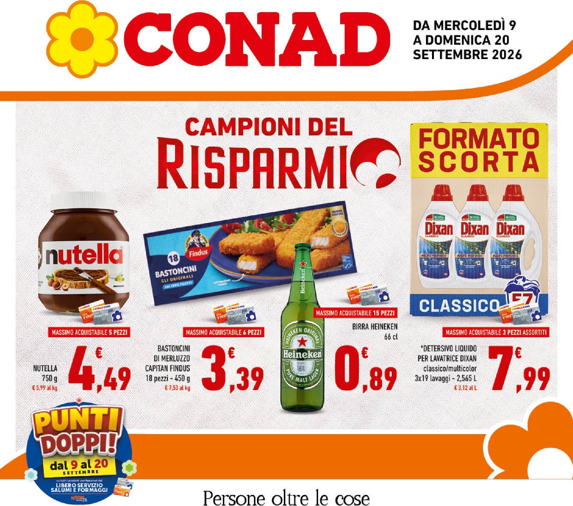 Volantino futuro Conad valido dal mercoledì 09/09/2026 al domenica 20/09/2026