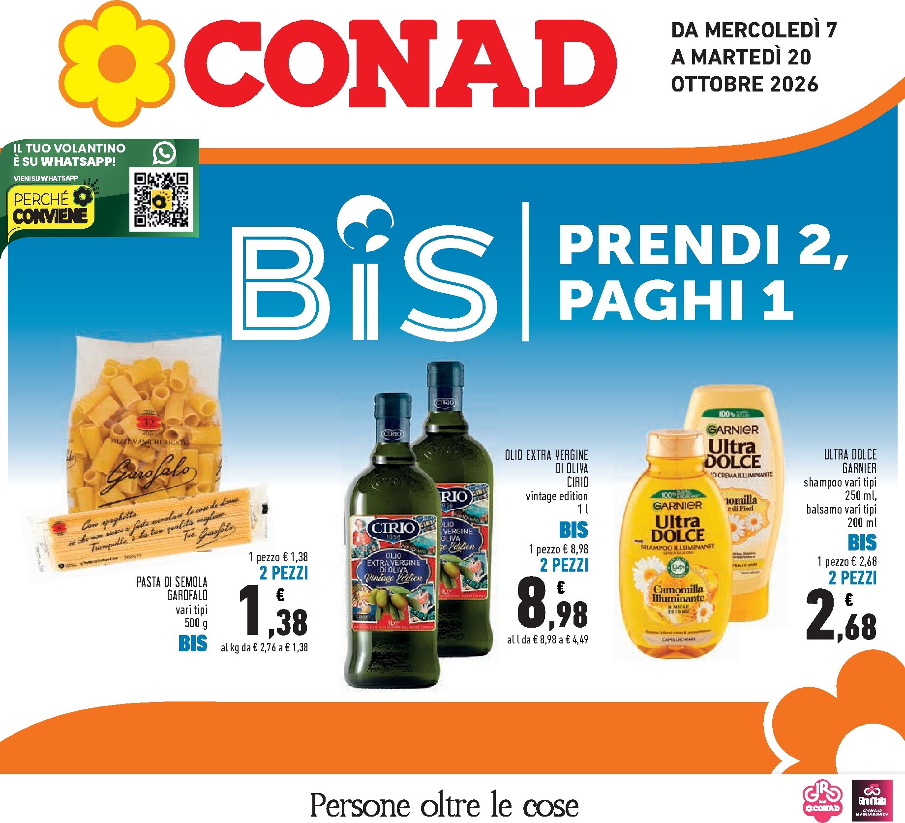 Volantino Conad per la prossima settimana dal mercoledì 07/10/2026 al martedì 20/10/2026
