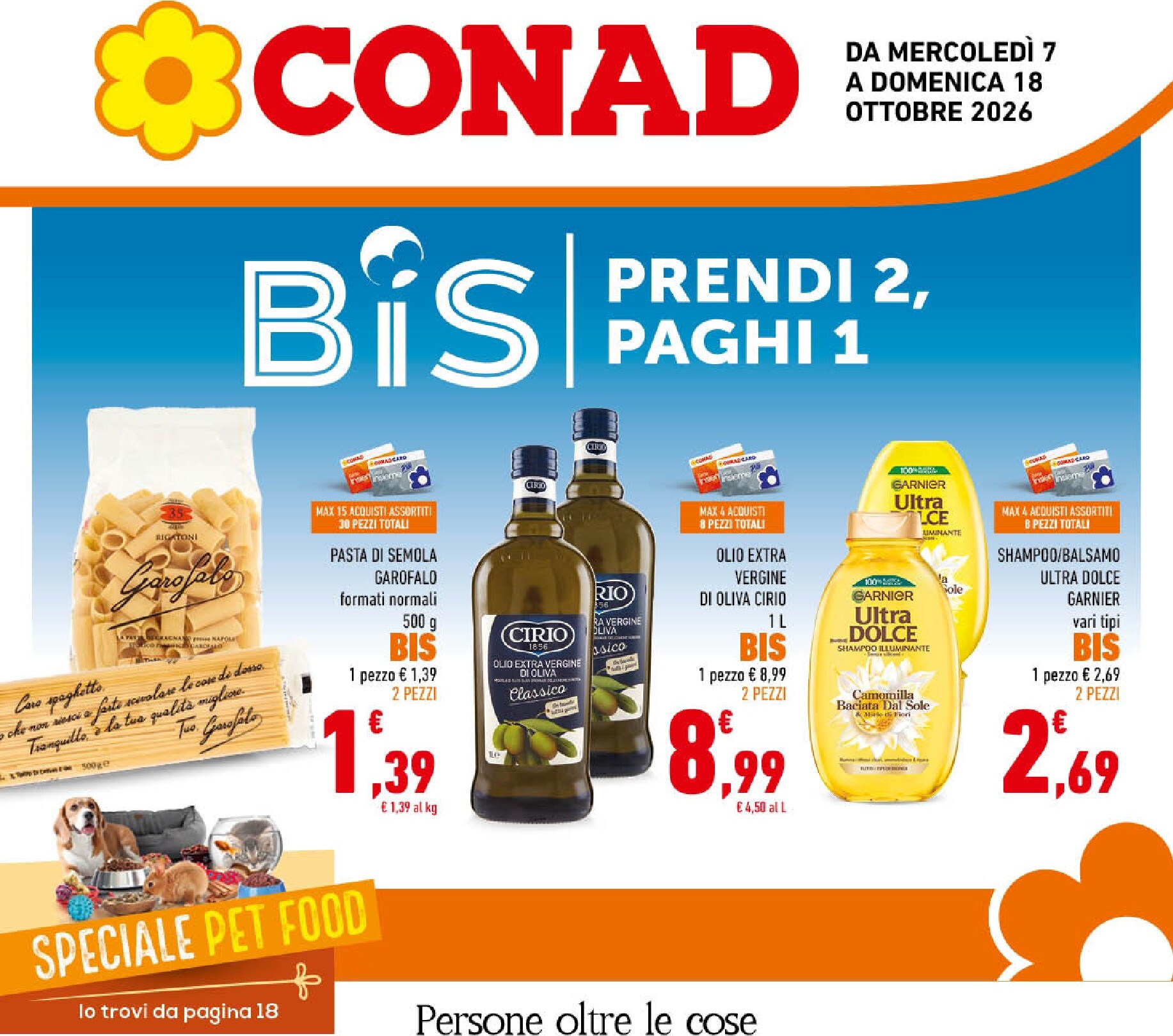 Volantino futuro Conad - Frosinone, Latina, Rieti valido dal mercoledì 07/10/2026 al domenica 18/10/2026