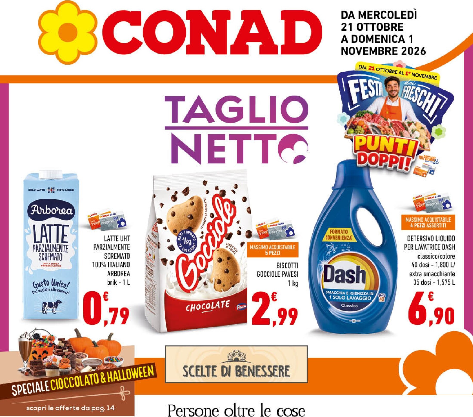 Volantino futuro Conad valido dal mercoledì 21/10/2026 al domenica 01/11/2026