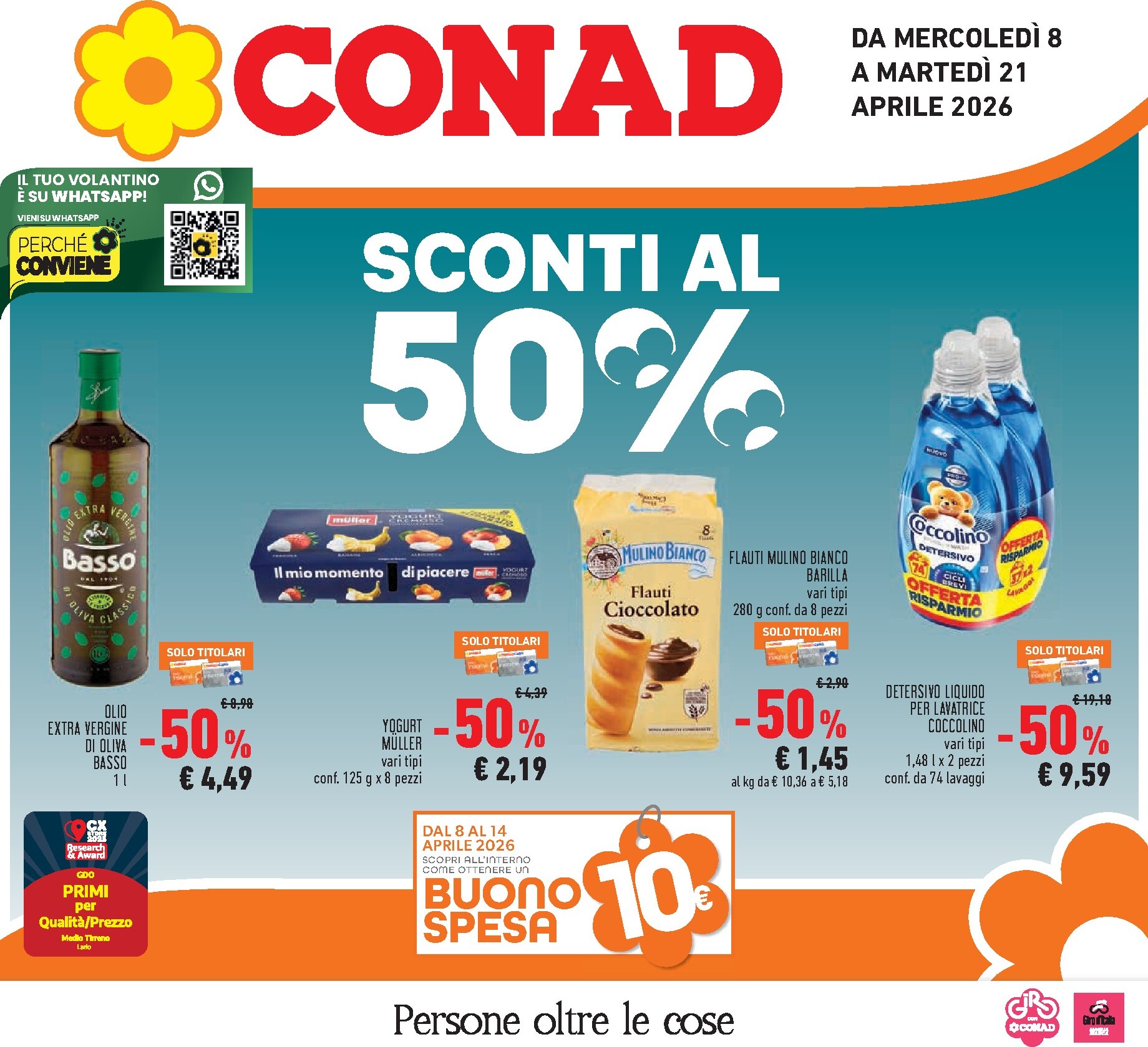 Volantino Conad valido dal 08/04/2026 al 21/04/2026