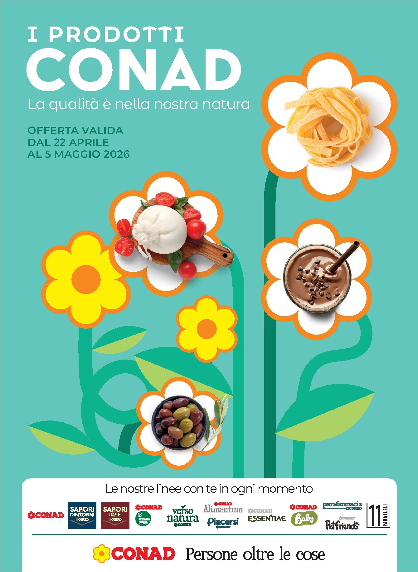 Volantino futuro Conad - La Qualità è Nella Nostra Natura valido dal mercoledì 22/04/2026 al martedì 05/05/2026