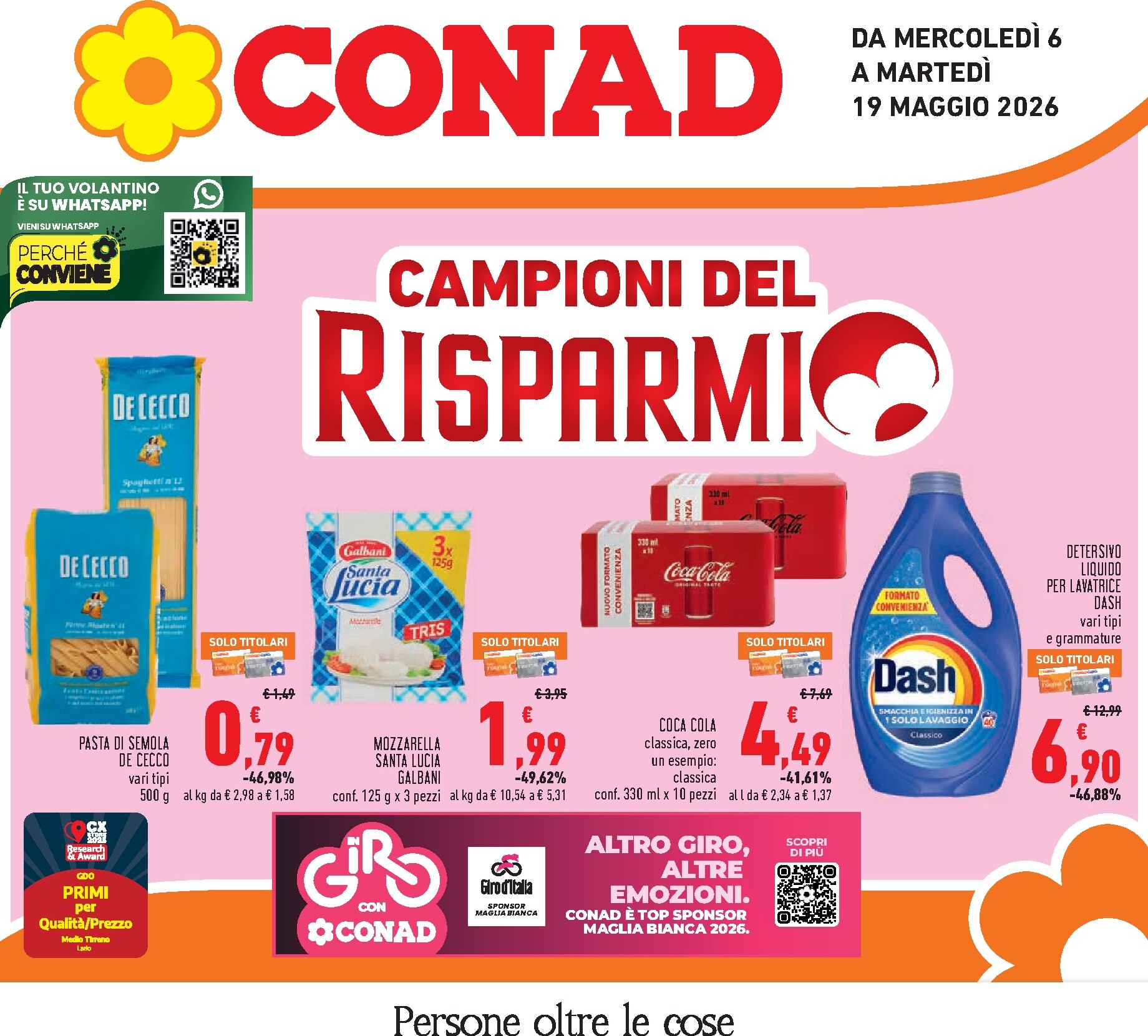 Volantino Conad per la prossima settimana dal mercoledì 06/05/2026 al martedì 19/05/2026