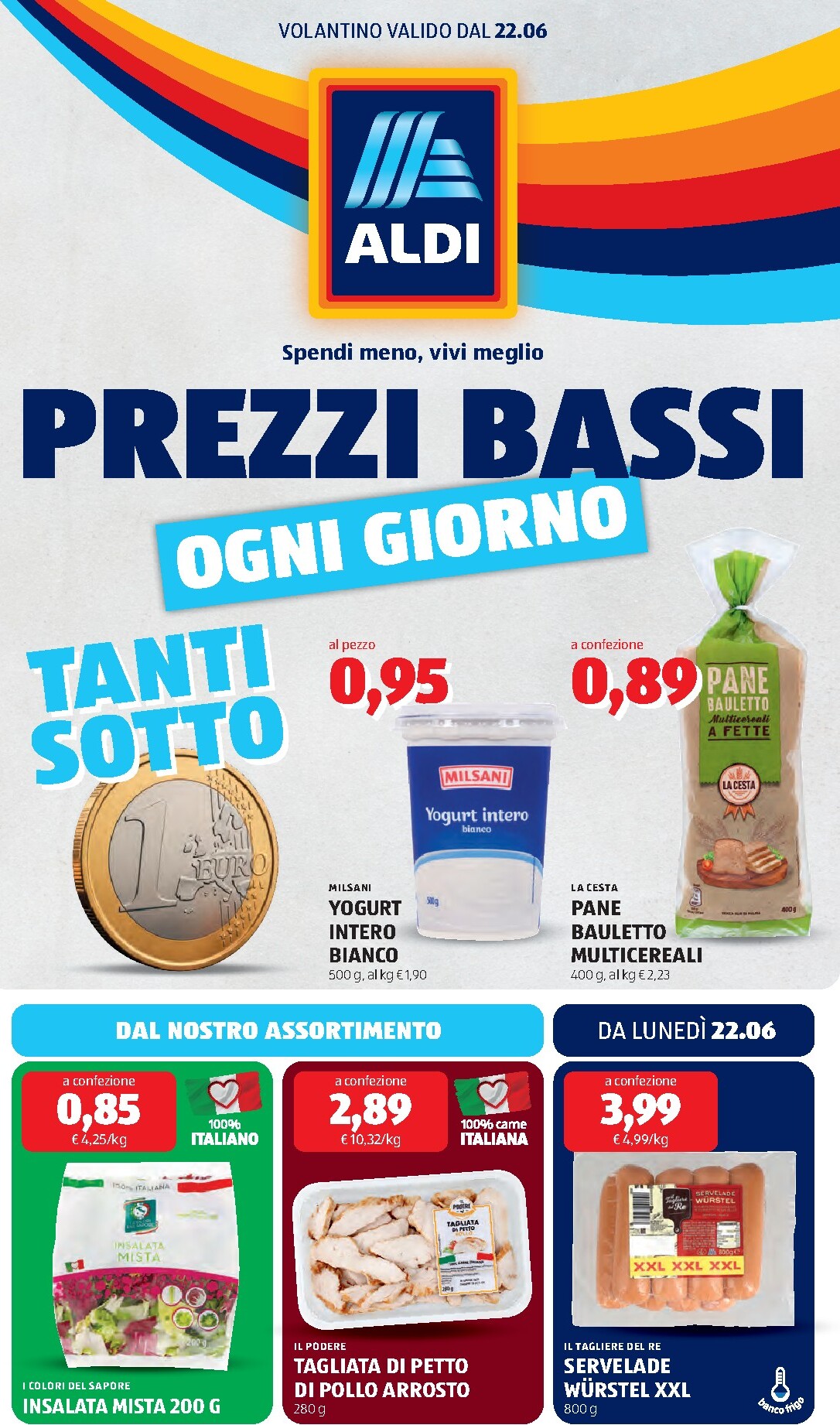 Volantino ALDI per la prossima settimana dal lunedì 22/06/2026 al domenica 28/06/2026