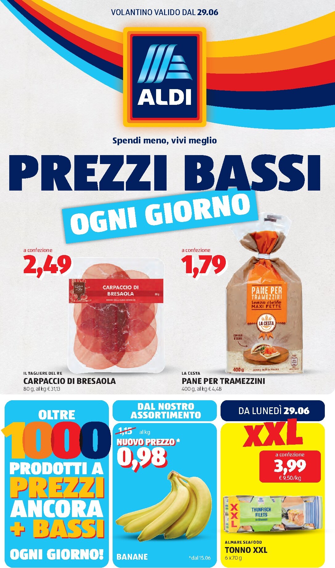 Volantino ALDI per la prossima settimana dal lunedì 29/06/2026 al domenica 05/07/2026
