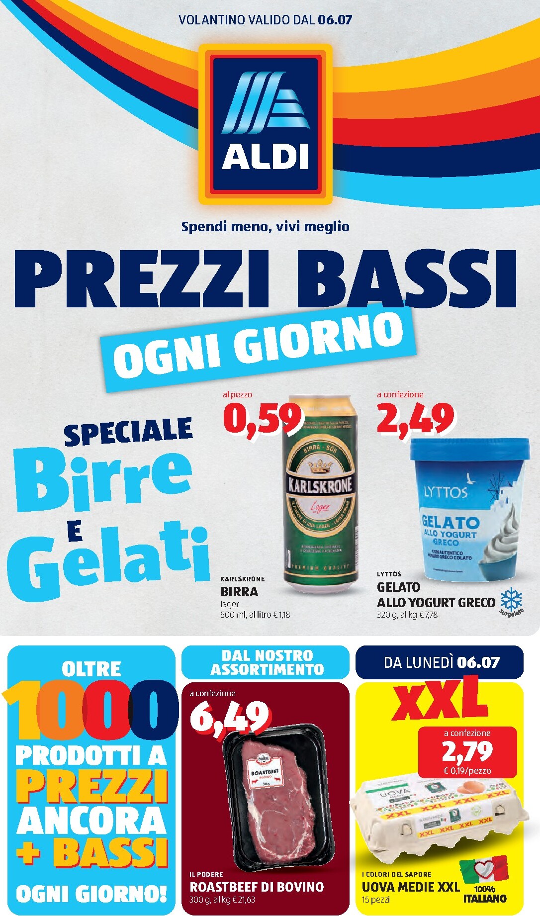 Volantino ALDI per la prossima settimana dal lunedì 06/07/2026 al domenica 12/07/2026